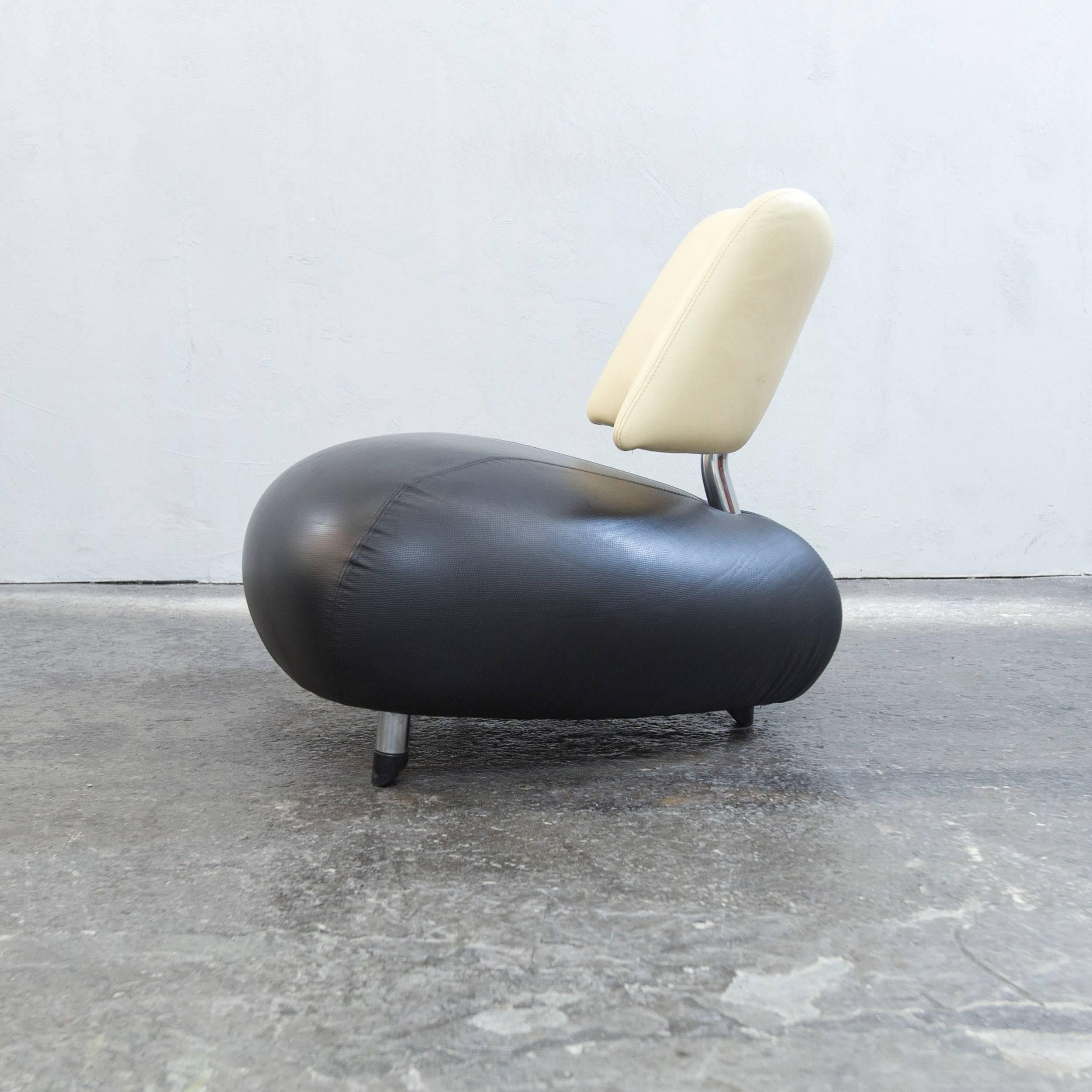 Leather Leolux Pallone Pa Designer Chair Black Beige One Seat Modern