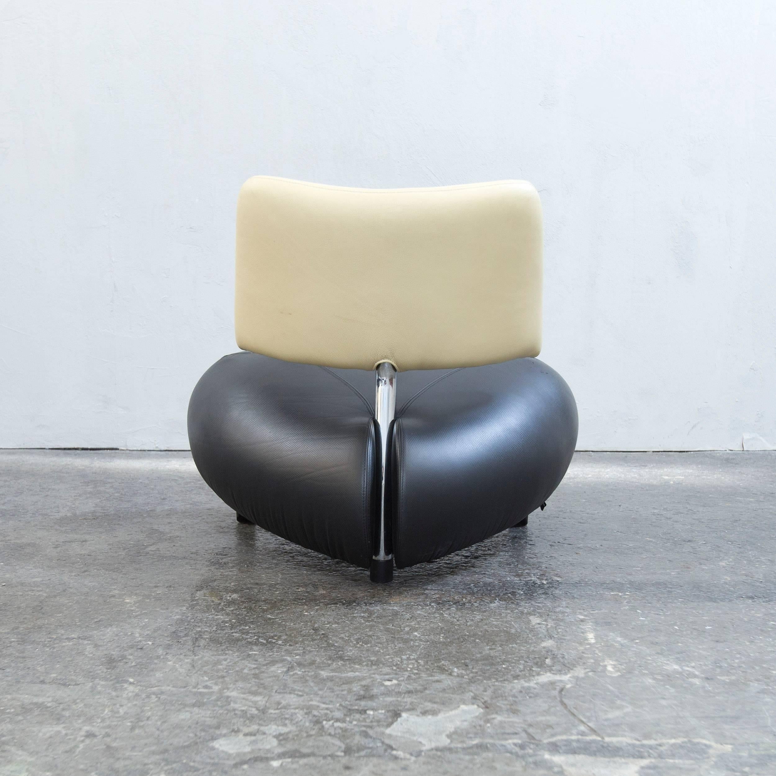 Leolux Pallone Pa Designer Chair Black Beige One Seat Modern 1