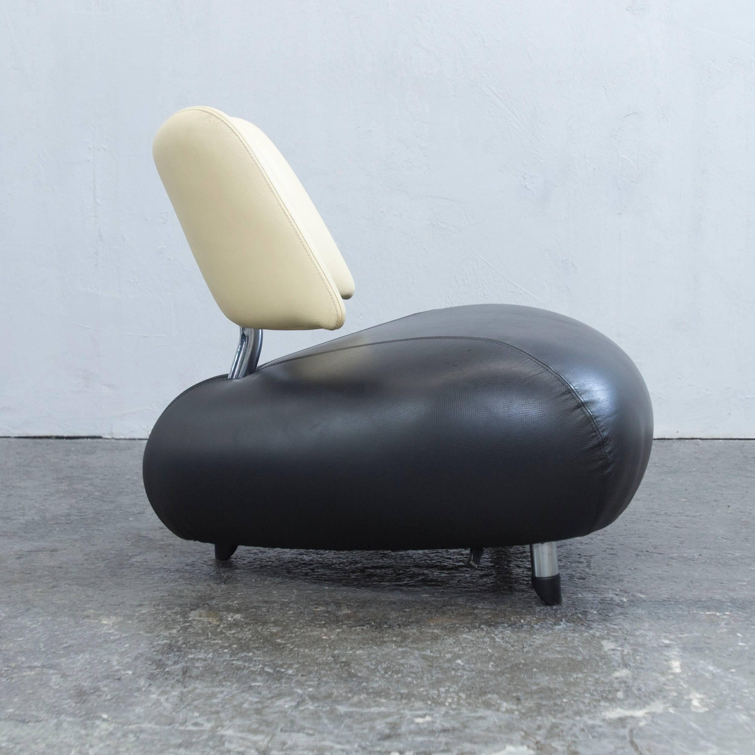 Leolux Pallone Pa Designer Chair Black Beige One Seat Modern 2
