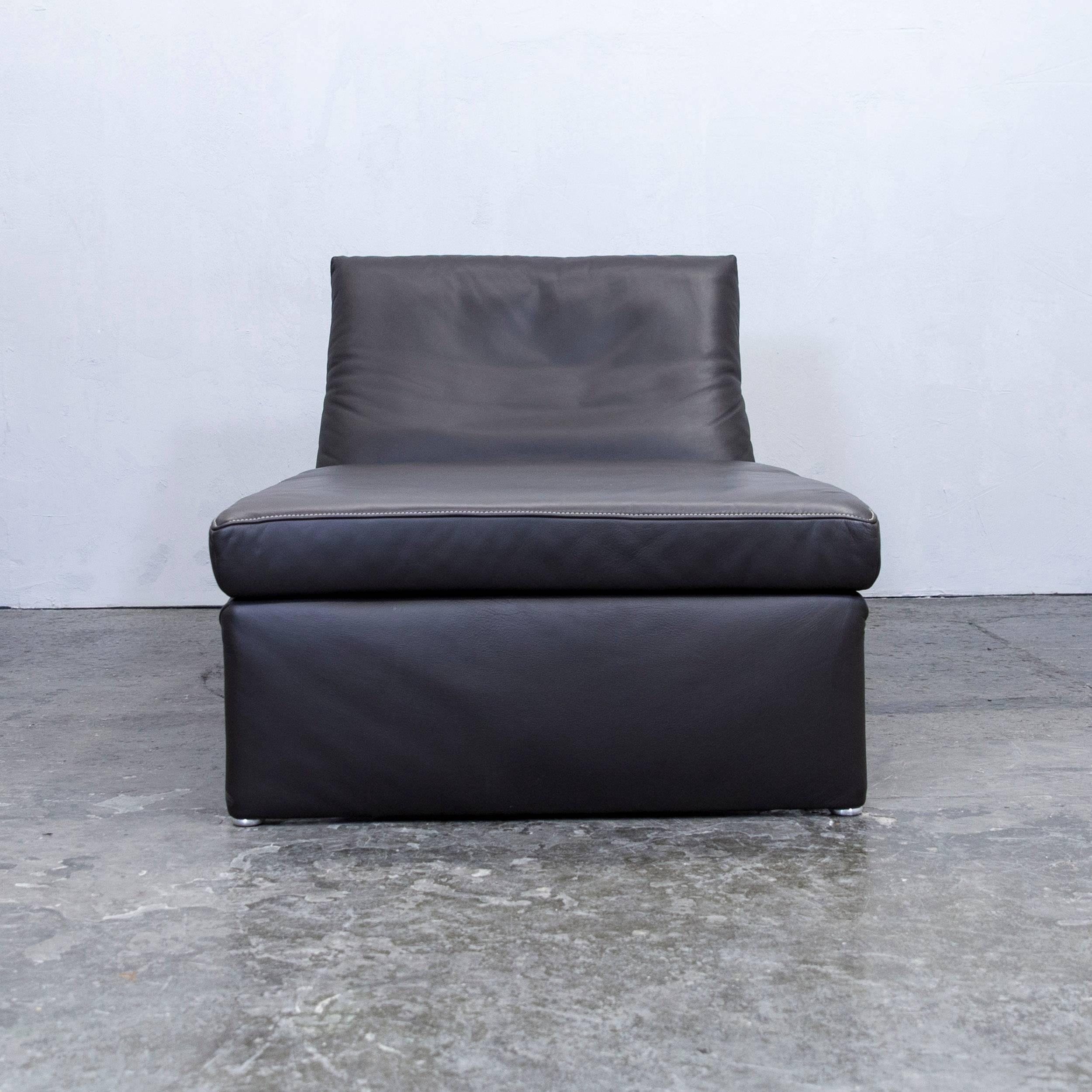 Koinor Designer Chaiselongue Leather Mocca Brown Recamiere Function Modern In Excellent Condition For Sale In Cologne, DE