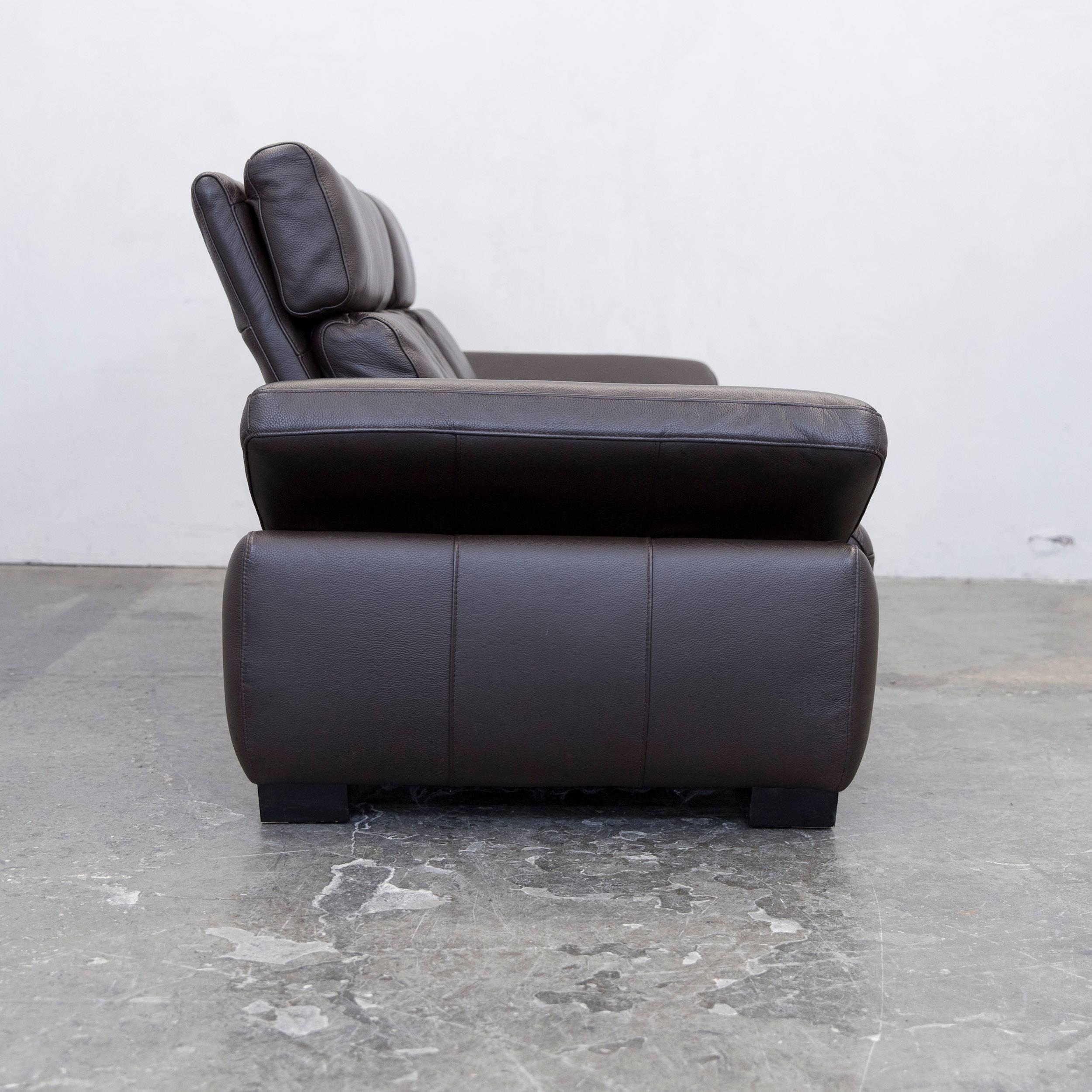 Design Leather Three-Seat Couch Recliner Modern 6