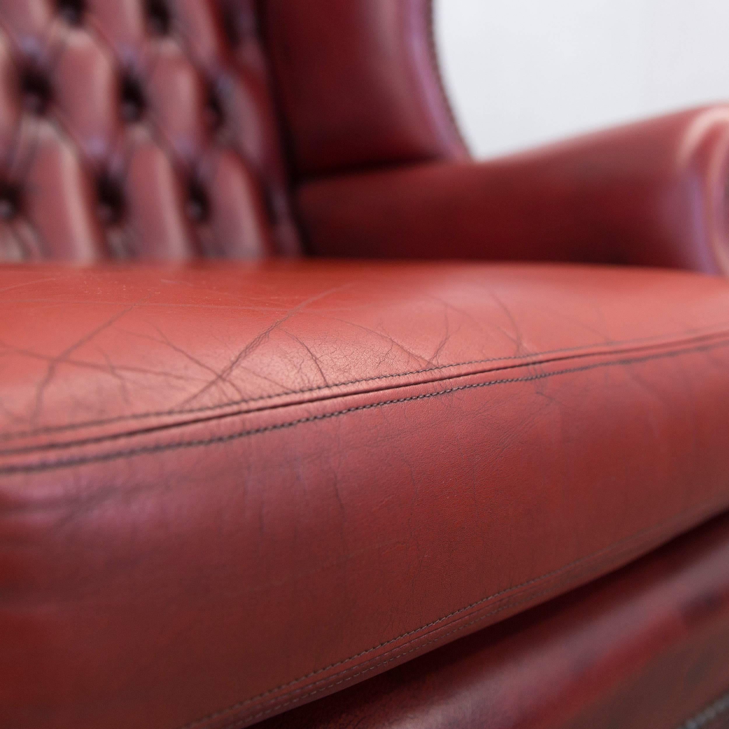 chesterfield oxblood chair