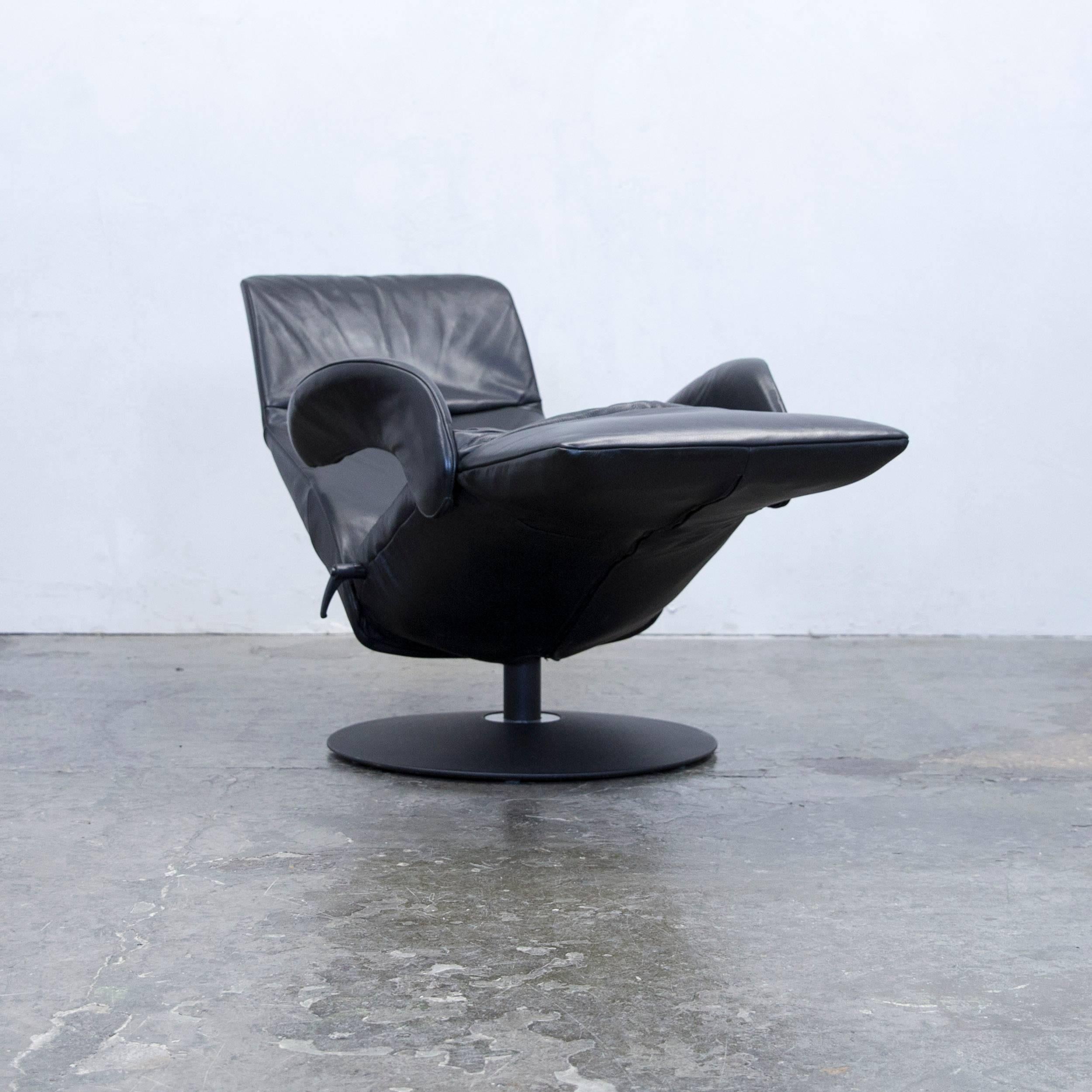 Belgian JORI Symphonie JR-7960 Designer Chair Leather Black Relax Function Modern