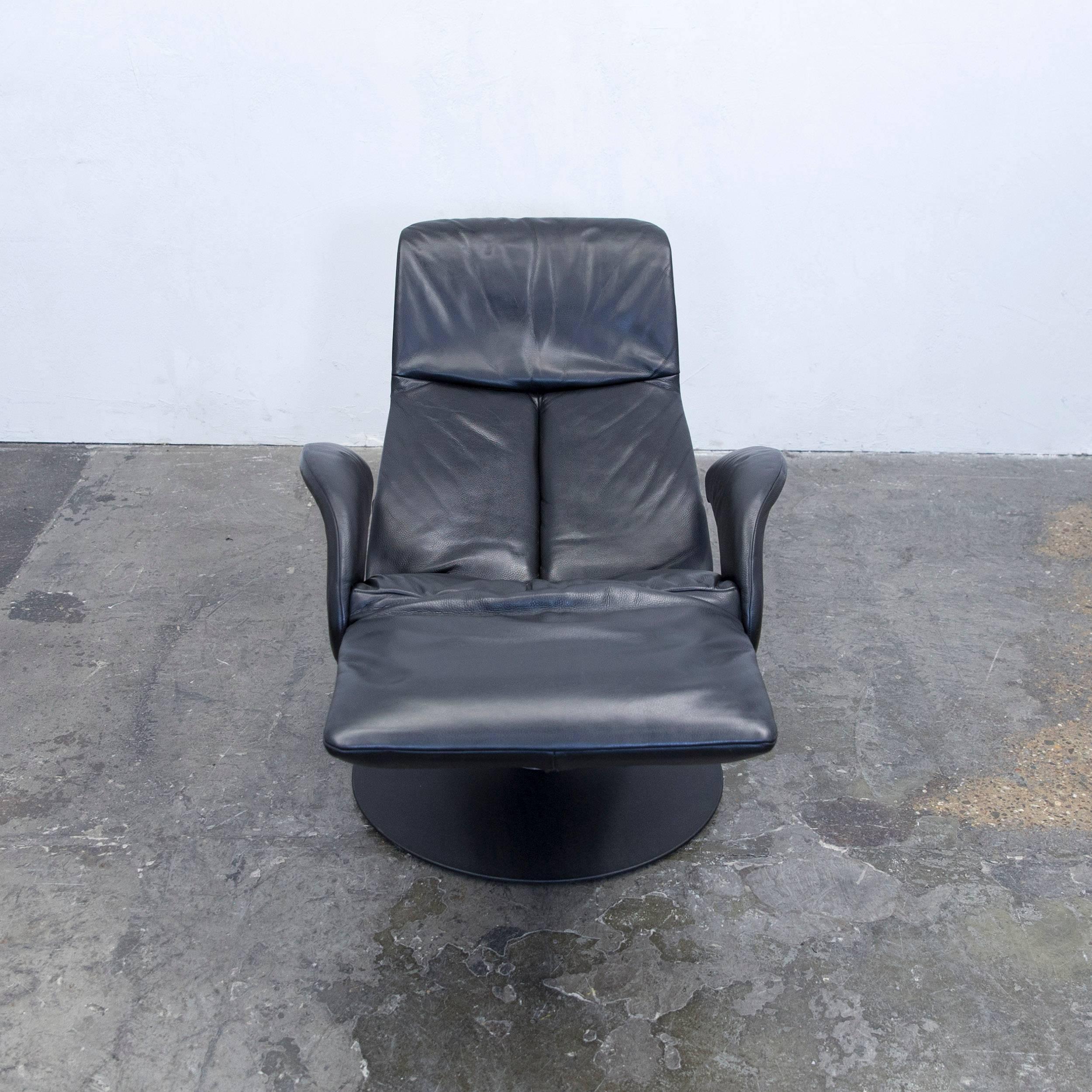 JORI Symphonie JR-7960 Designer Chair Leather Black Relax Function Modern In Good Condition In Cologne, DE