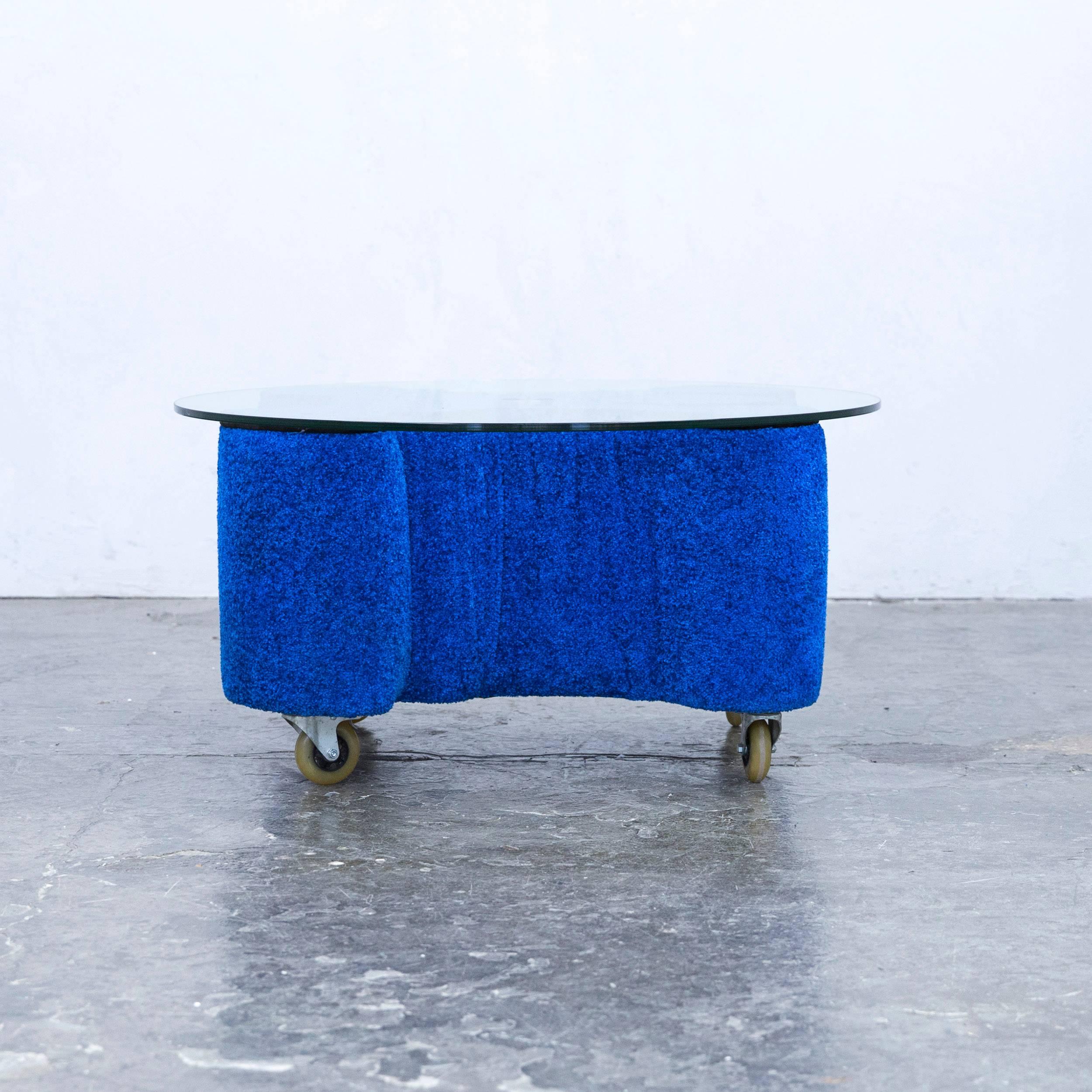 German Bretz Keith Haring Designer Sofa Table Fabric Blue Modern