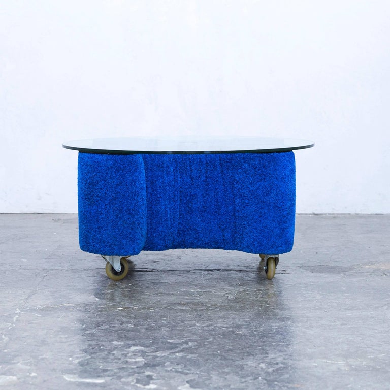 Bretz Keith Haring Designer Sofa Table Fabric Blue Modern at 1stDibs