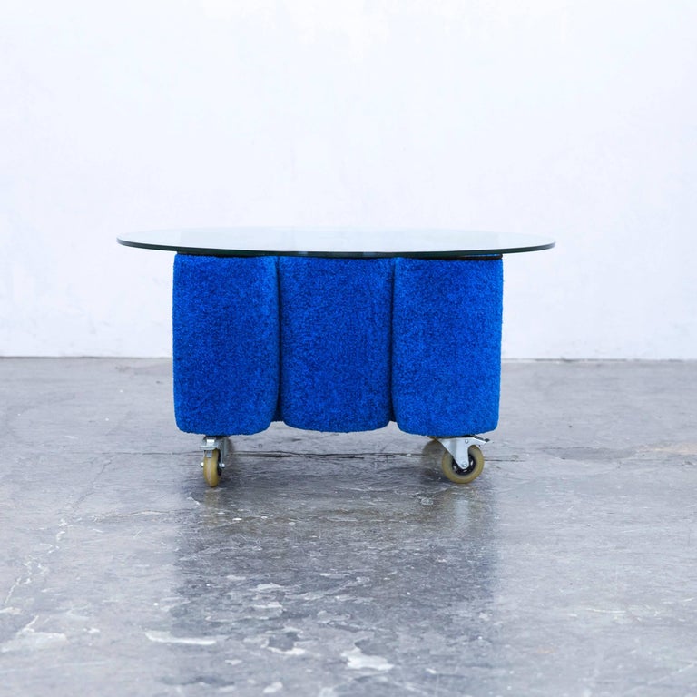 Bretz Keith Haring Designer Sofa Table Fabric Blue Modern at 1stDibs