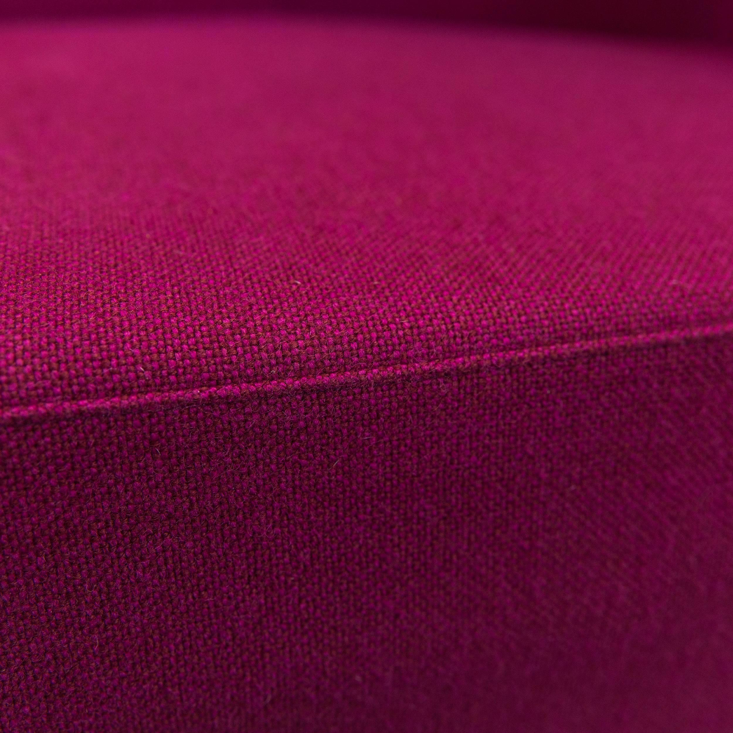 Contemporary COR Scope Designer Sofa Fabric Violet Crème White Three-Seat Couch Modern