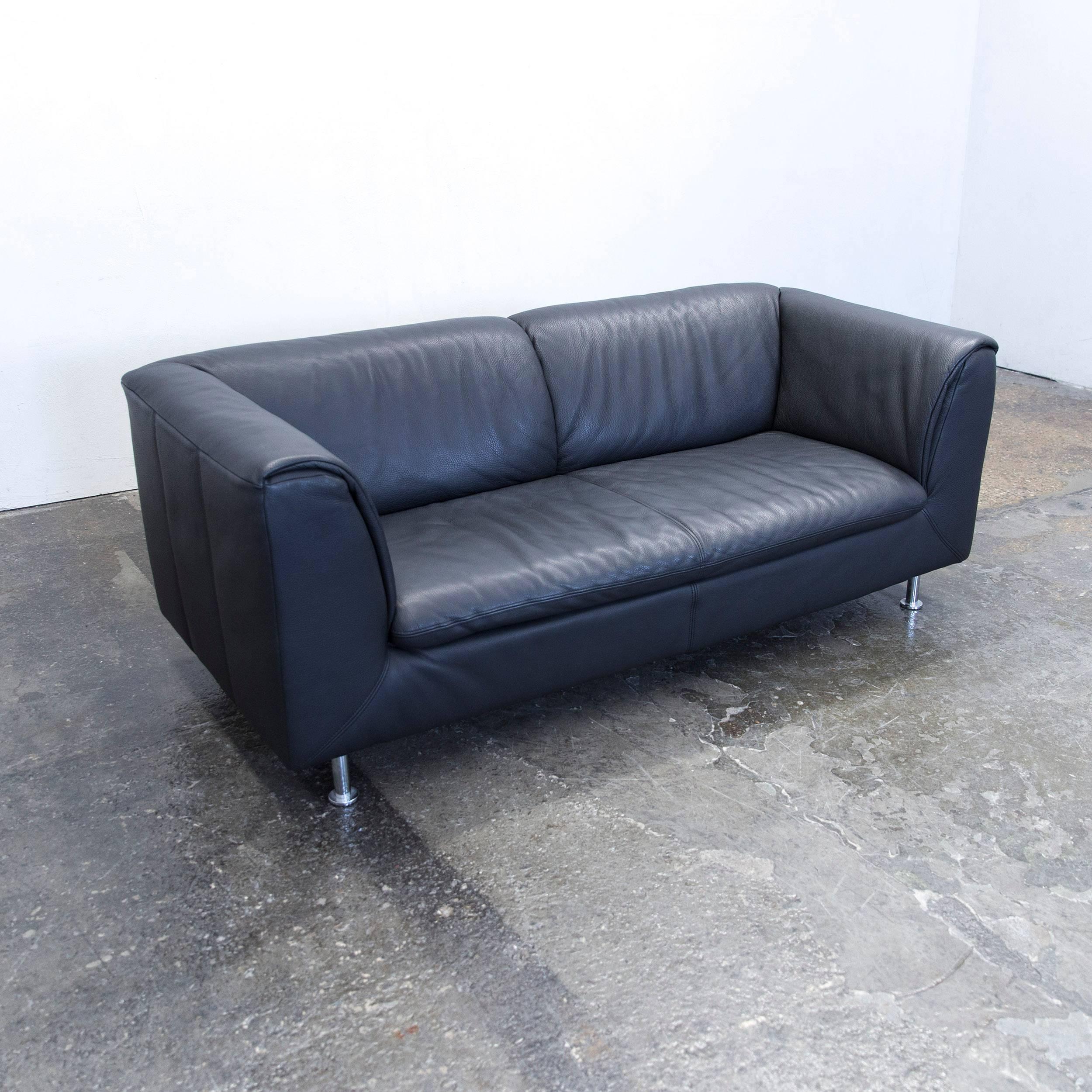 Couch Anthrazit Leder