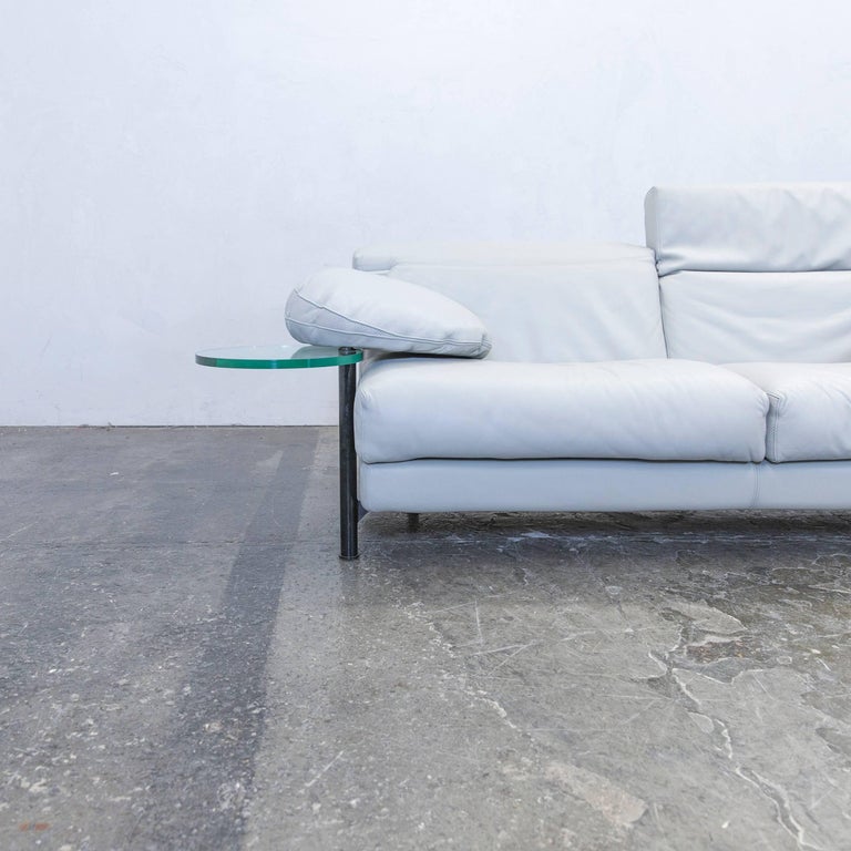 B B Italia Arca Paolo Piva Designer Sofa Grey Leather Three