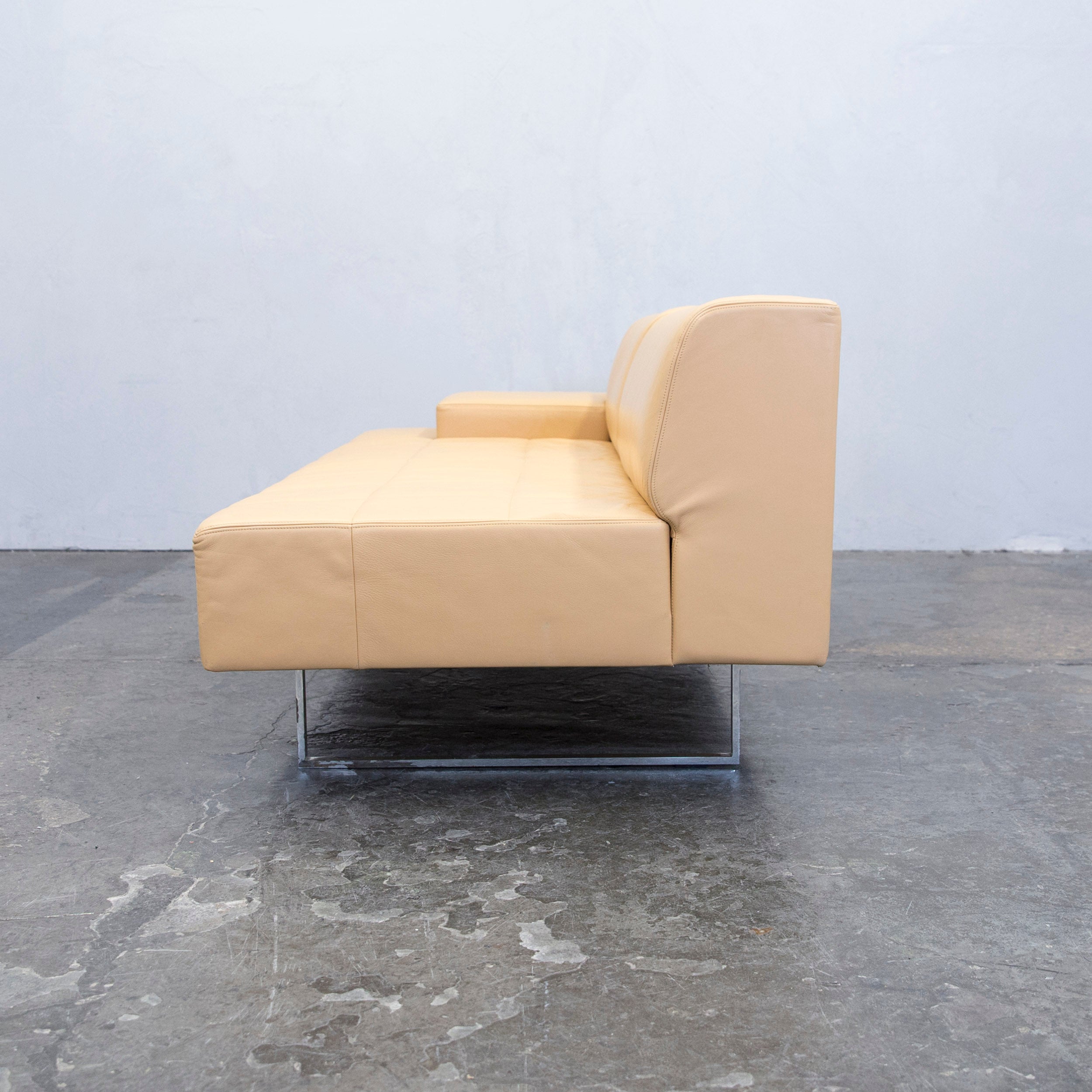 Poltrona Frau Quadra Designer Sofa Yellow Two Seat Couch Modern At 1stdibs