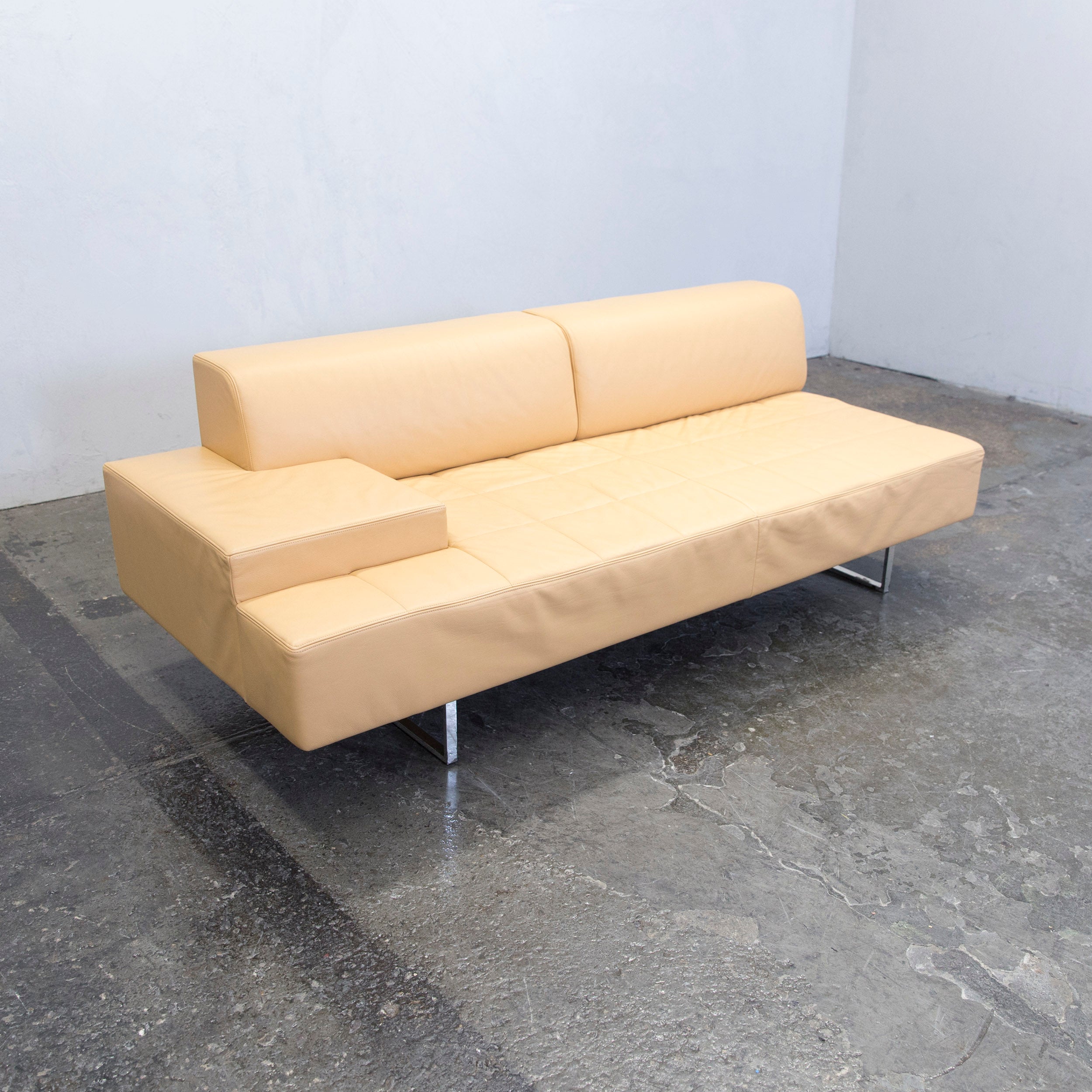 Poltrona Frau Quadra Designer Sofa Yellow Two Seat Couch Modern At 1stdibs