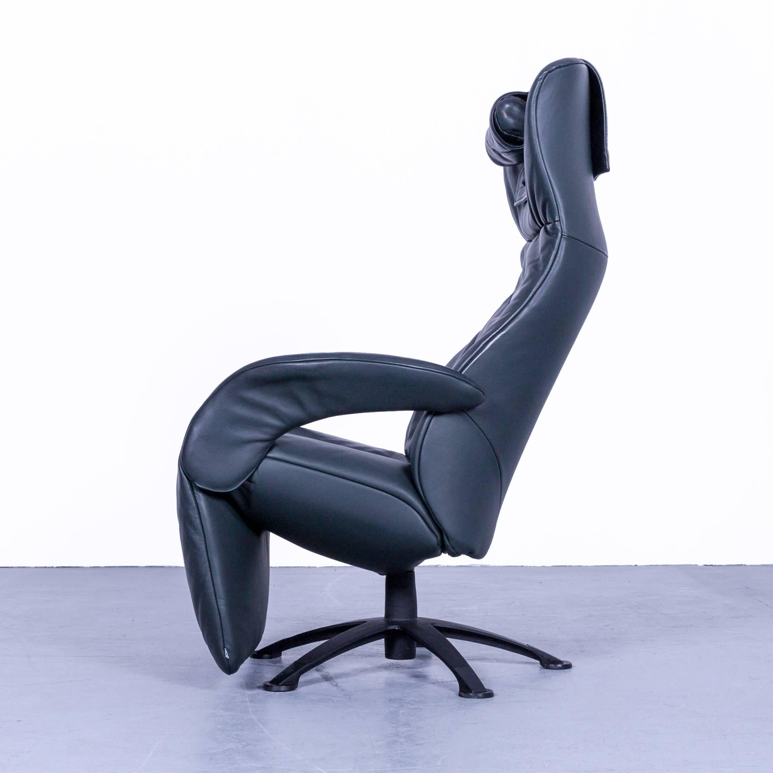 JORI Symphonie JR-7960 Designer Chair Leather Dark Green Relax Function Modern 2