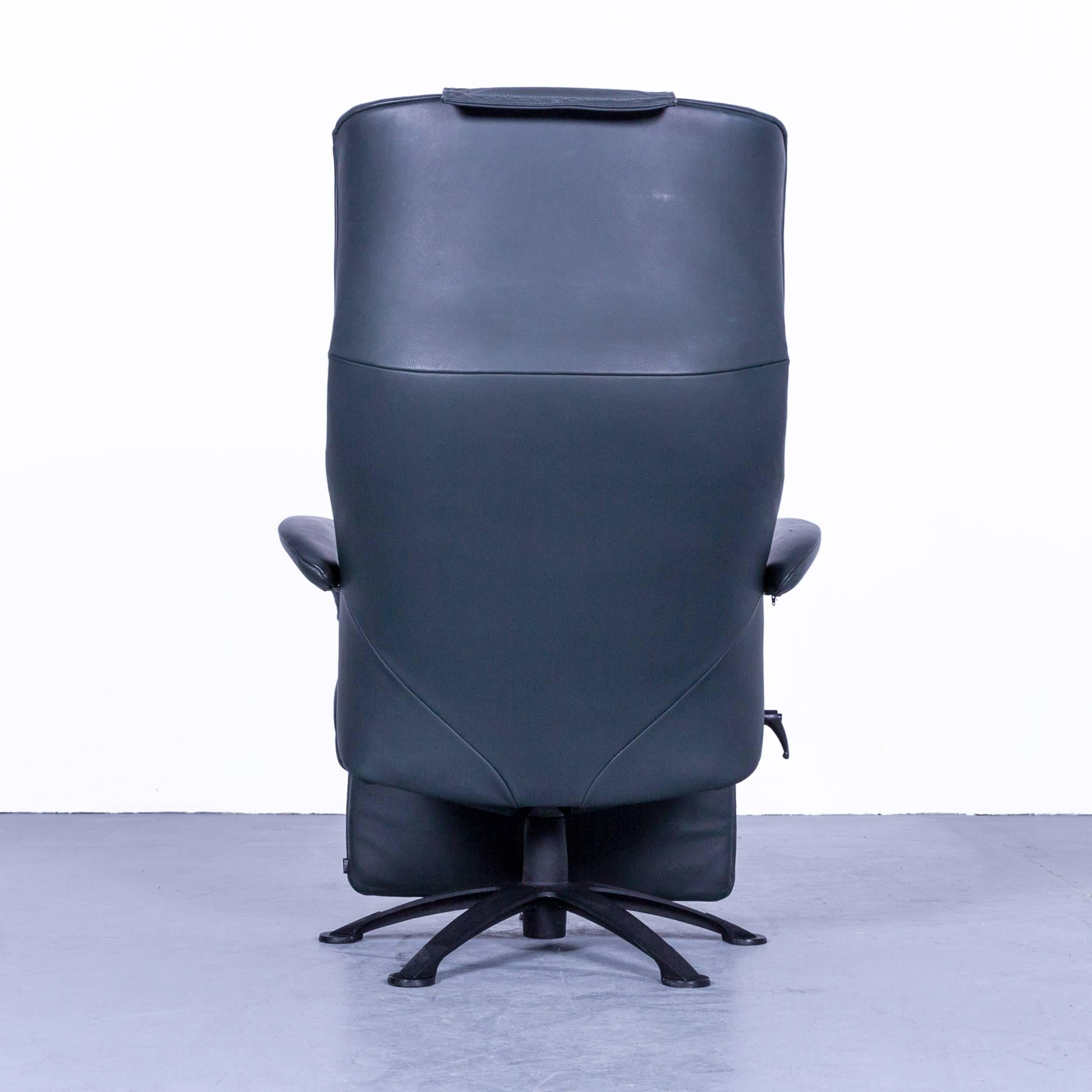 JORI Symphonie JR-7960 Designer Chair Leather Dark Green Relax Function Modern 3