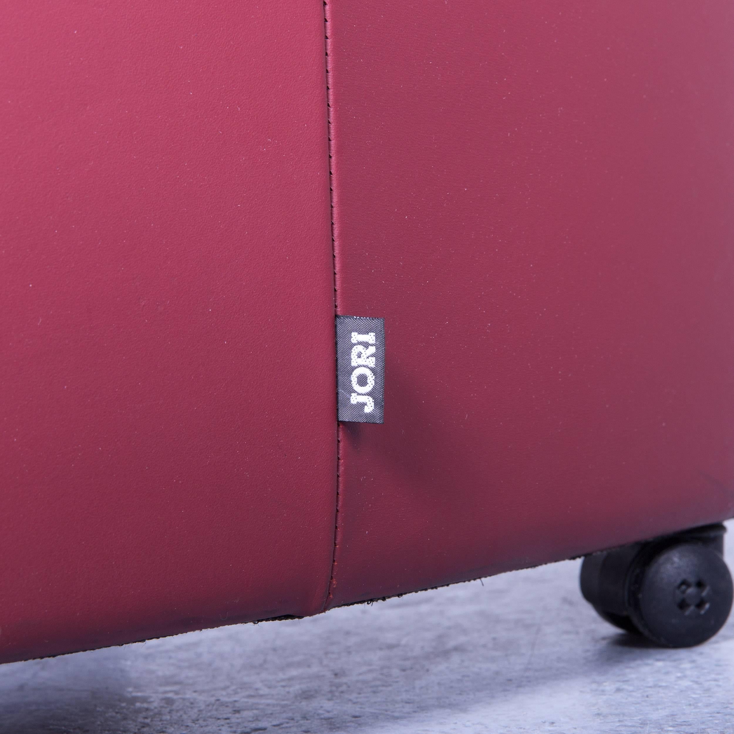 Belgian JORI Eternity Designer Chair Leather Red Modern