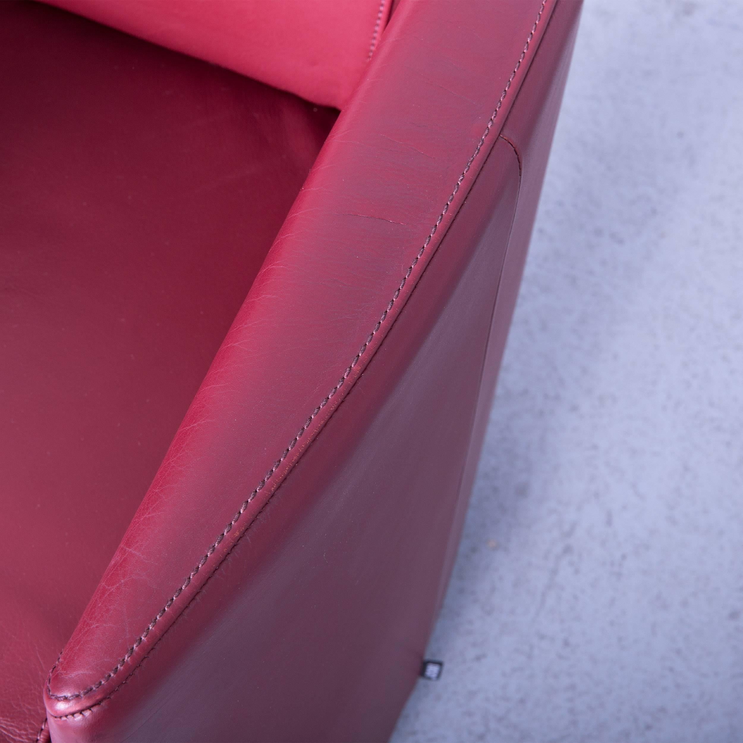 JORI Eternity Designer Chair Leather Red Modern In Good Condition In Cologne, DE