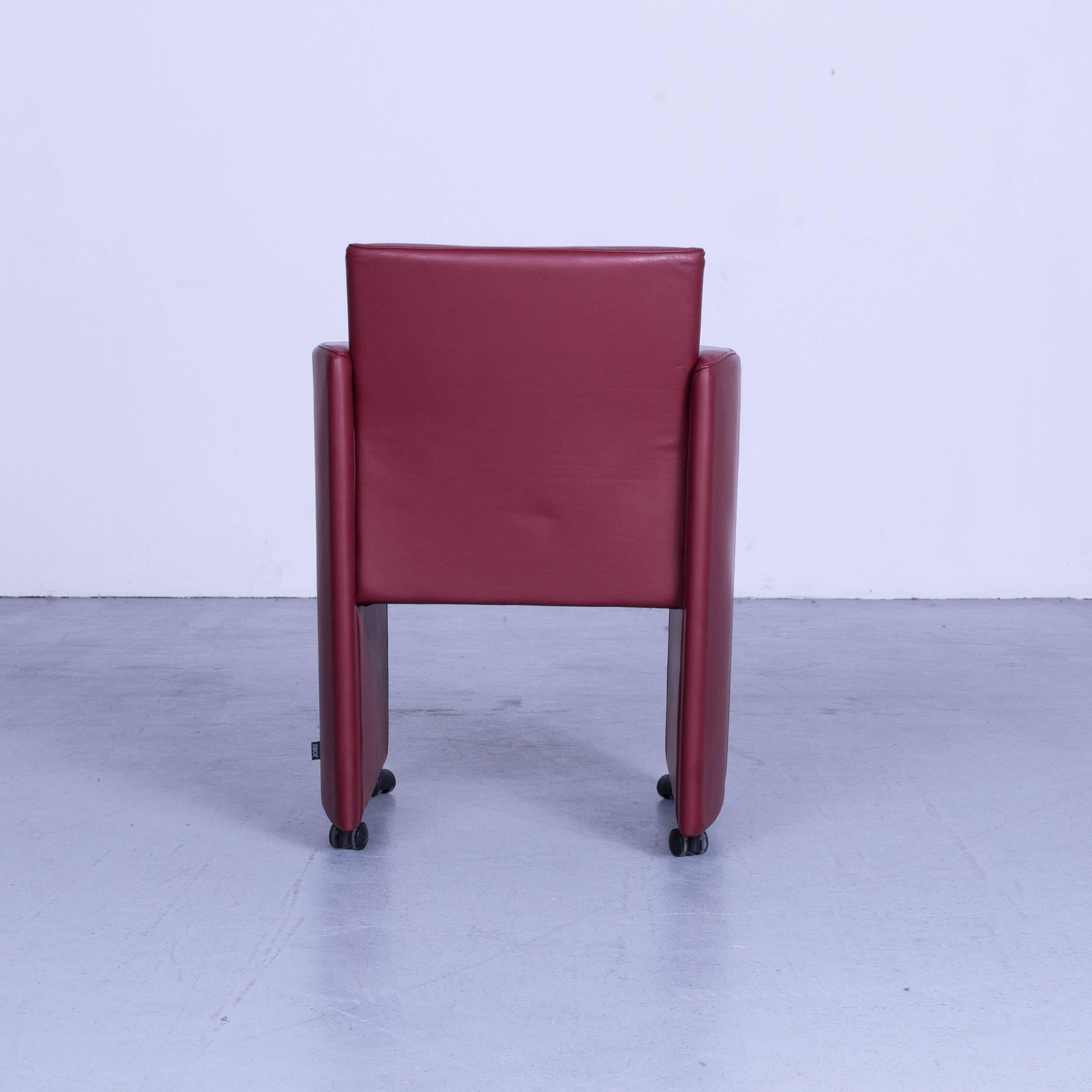 Contemporary JORI Eternity Designer Chair Leather Red Modern