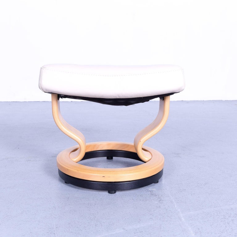 Ekornes Stressless Nordic Footstool Beige For Sale at 1stDibs