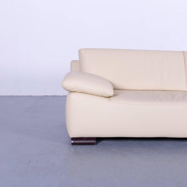 Ewald Schillig Bentley Leather Sofa Off White Three Seat At 1stdibs We Bring To You An Ewald Schillig Bentley Leather Sofa Off White Three Seat