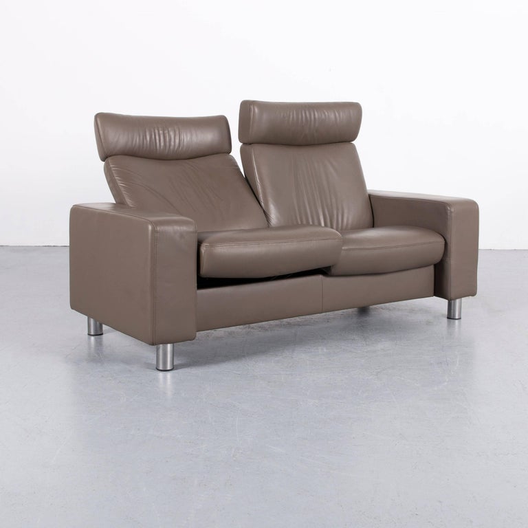 Ekornes Stressless Sofa Brown Leather Two Seat Recliner For At Ekornes Stressless Sofa Brown Leather Two Seat Recliner For 1
