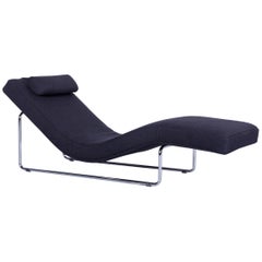Rolf Benz 680 Designer-Liegesessel-Stoff Anthrazit Schwarze Ein-Sitz-Kommode
