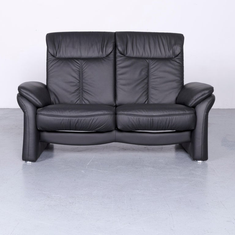 Casada Designer Leather Sofa Armchair Set Black Two Seat Couch We Bring To You A Casada Designer Leather Sofa Armchair Set Black Two Seat Couch