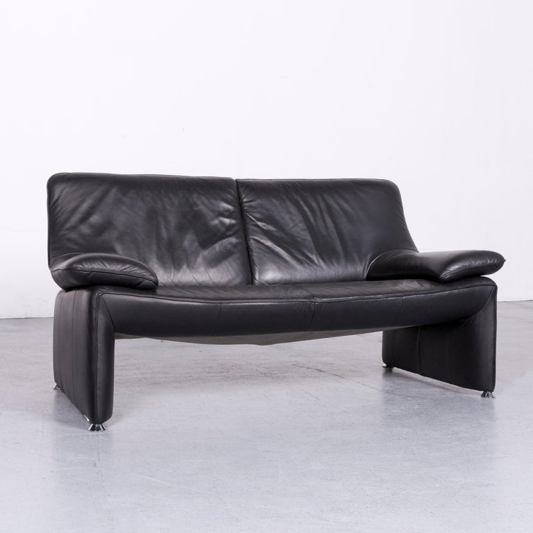Laauser Flair Designer Leather Sofa Armchair Set Black At 1stdibs Laauser Flair Designer Leather Sofa Armchair Set Black For 7