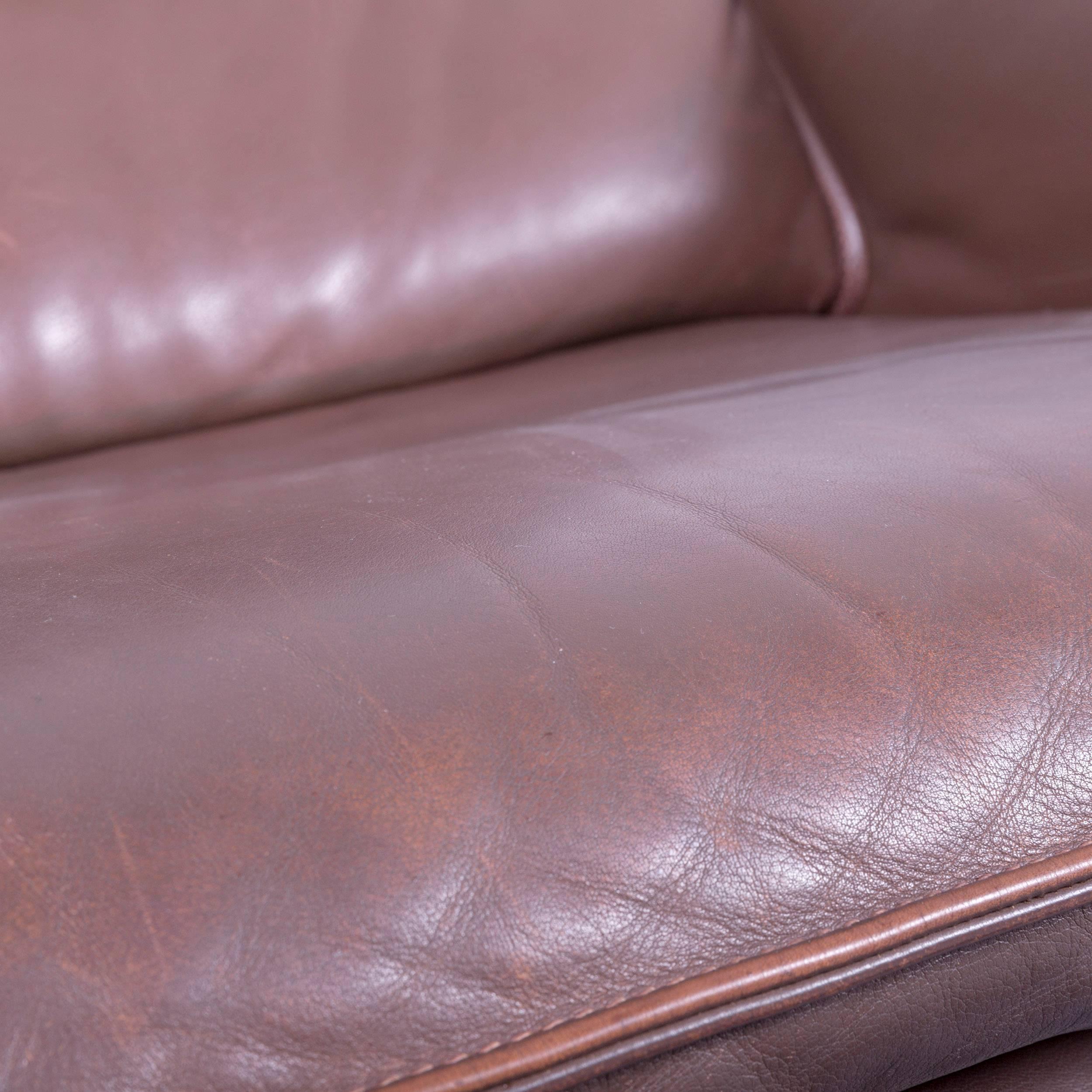 Swiss De Sede Designer Armchair Leather Brown Modern For Sale