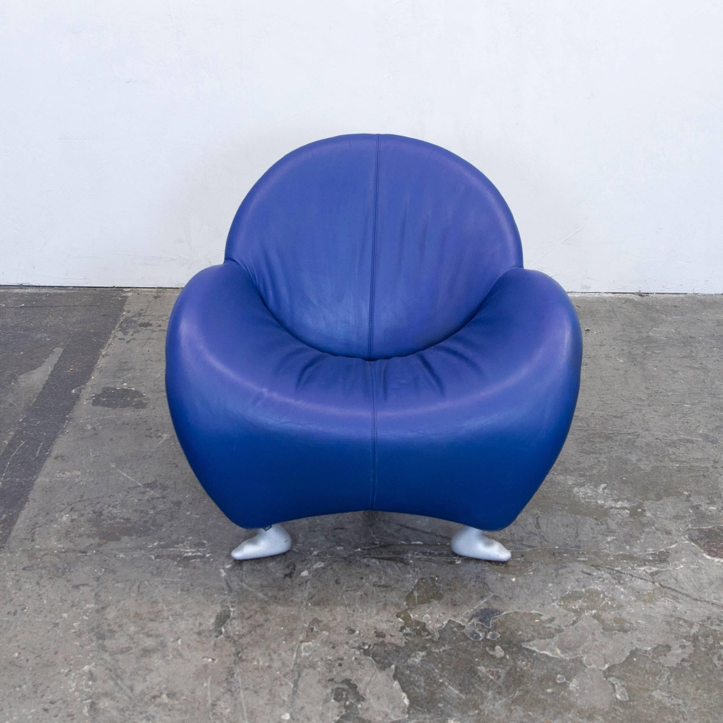 Leolux Papageno Designer Blue Armchair Or One Seat Couch Modern At 1stdibs