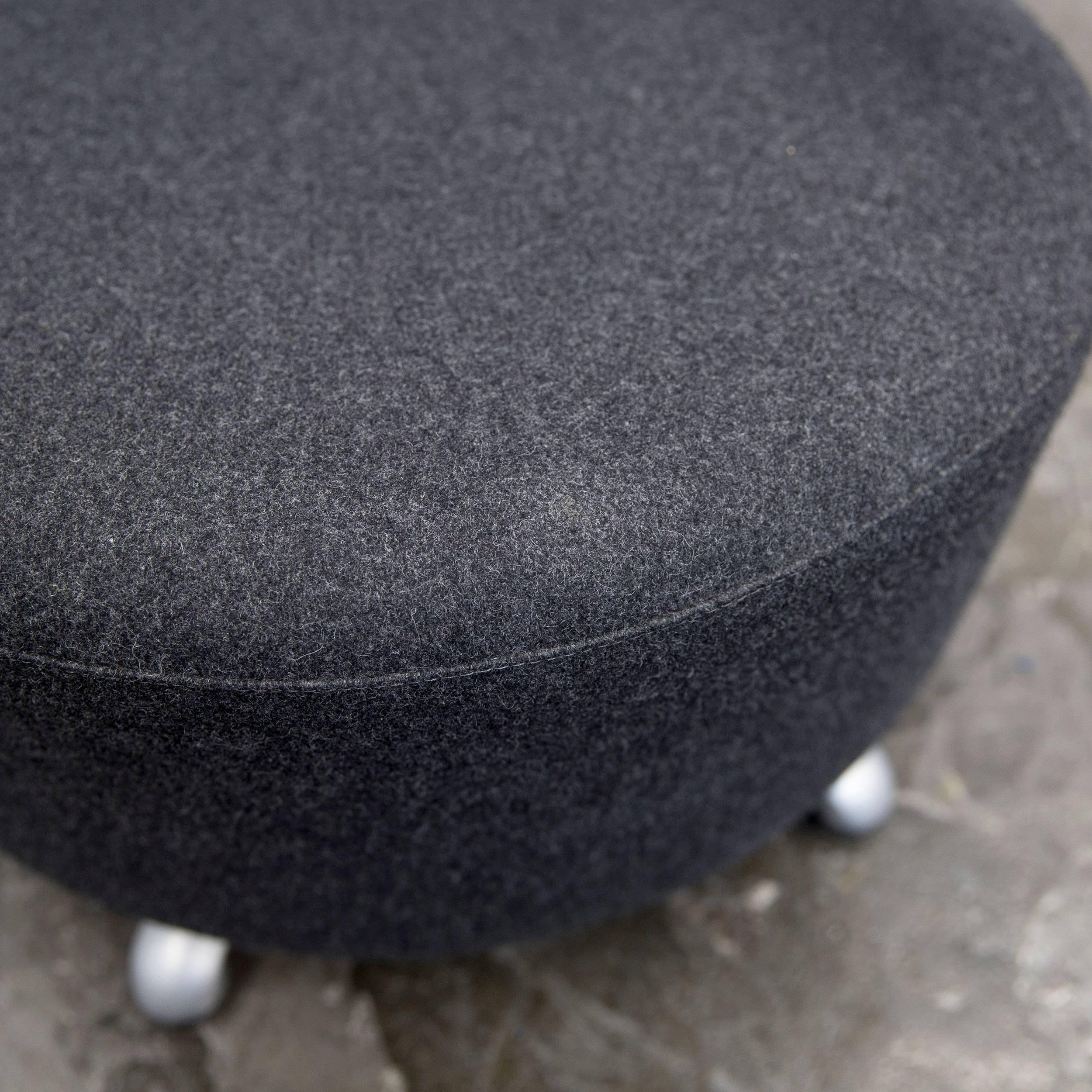 Cassina Biki Designer Chair Set Anthracite Grey Fabric 2
