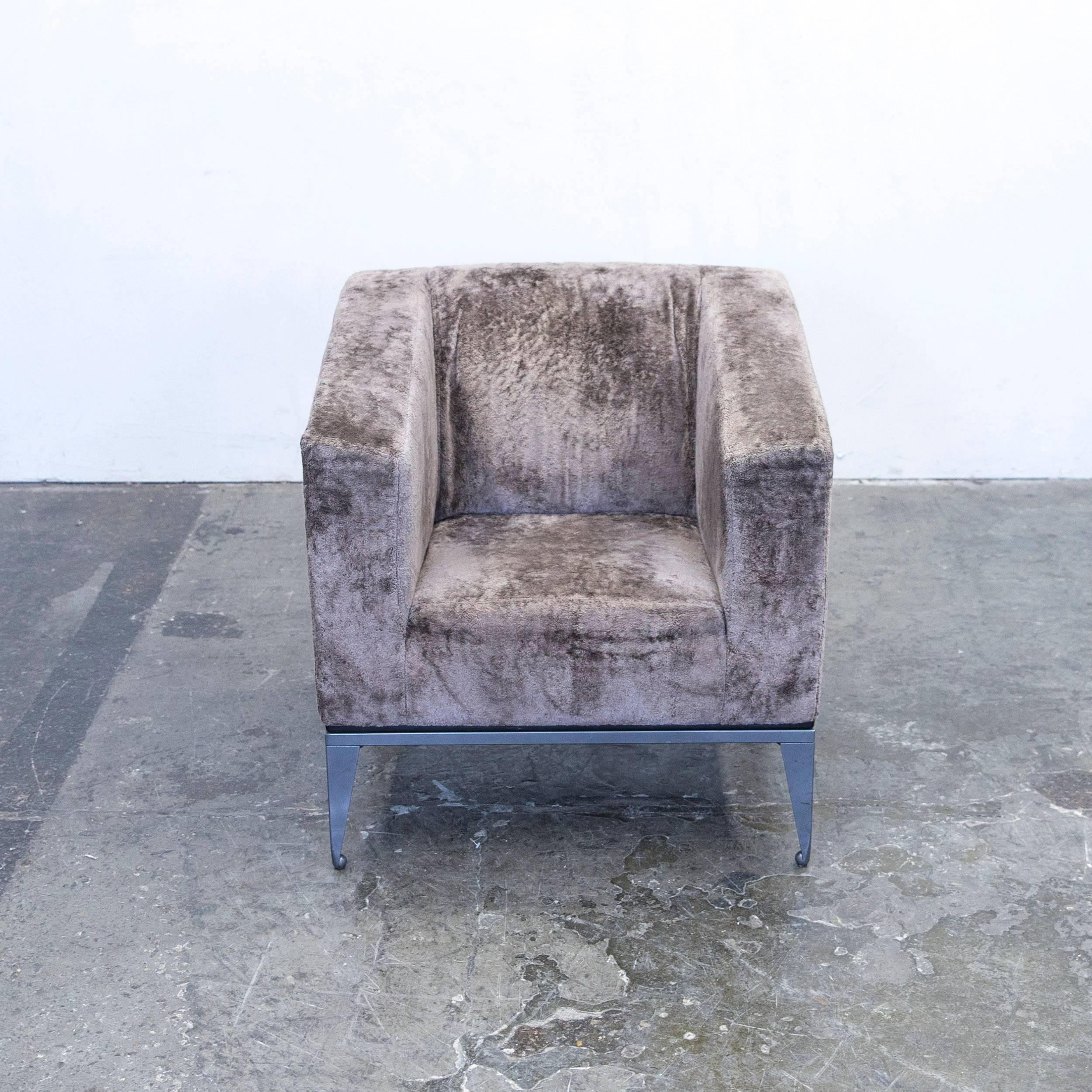 Baleri Italia Molly Designer Sessel Stoff Braun Couch Modern (Italienisch)