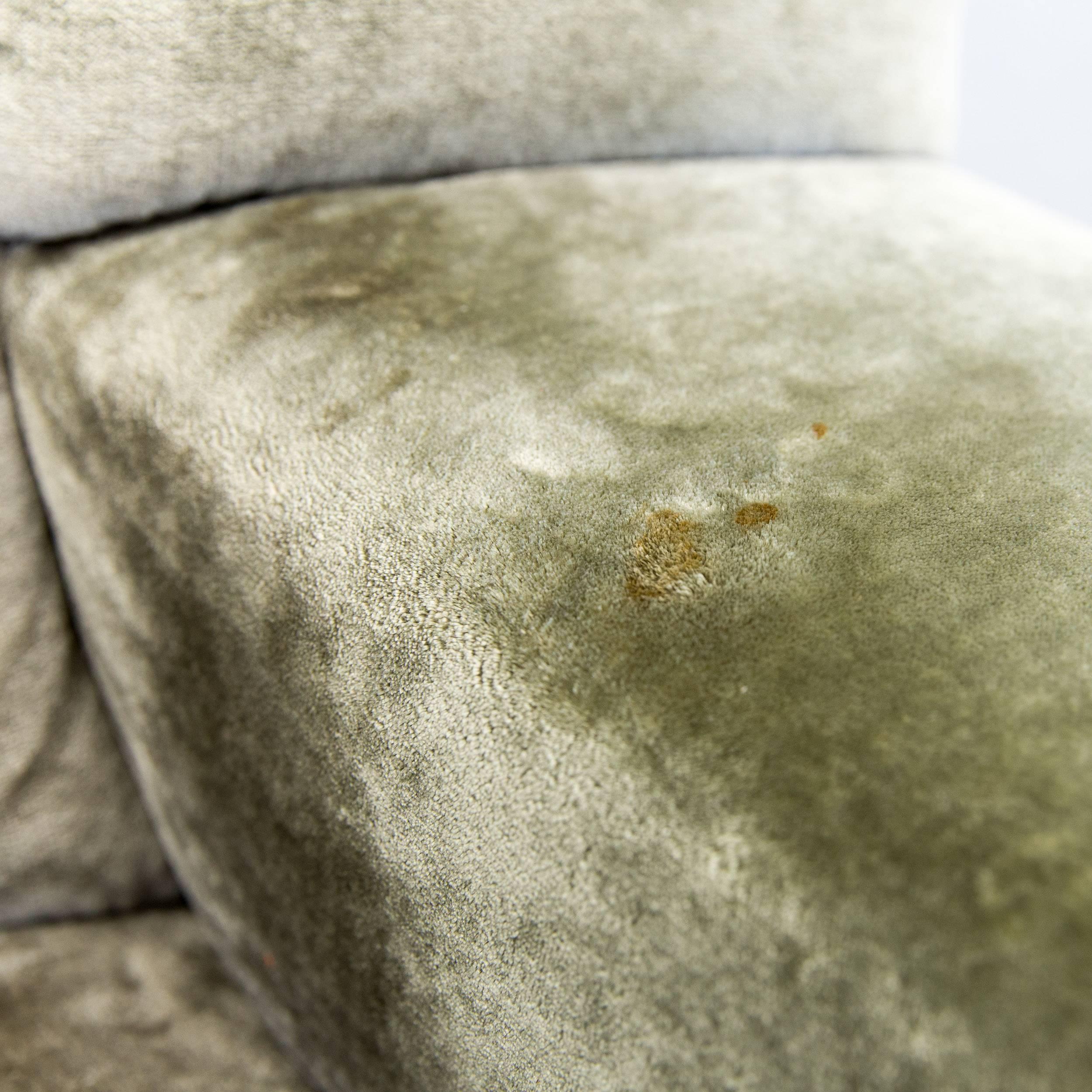 Bretz Cloud 7 Designer Cornersofa Silver Green Fabric Couch Modern 3