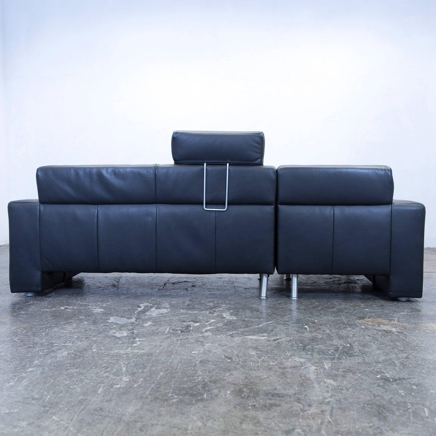 Koinor Designer Corner Sofa Set Leather Black Couch Modern For Sale At 1stdibs