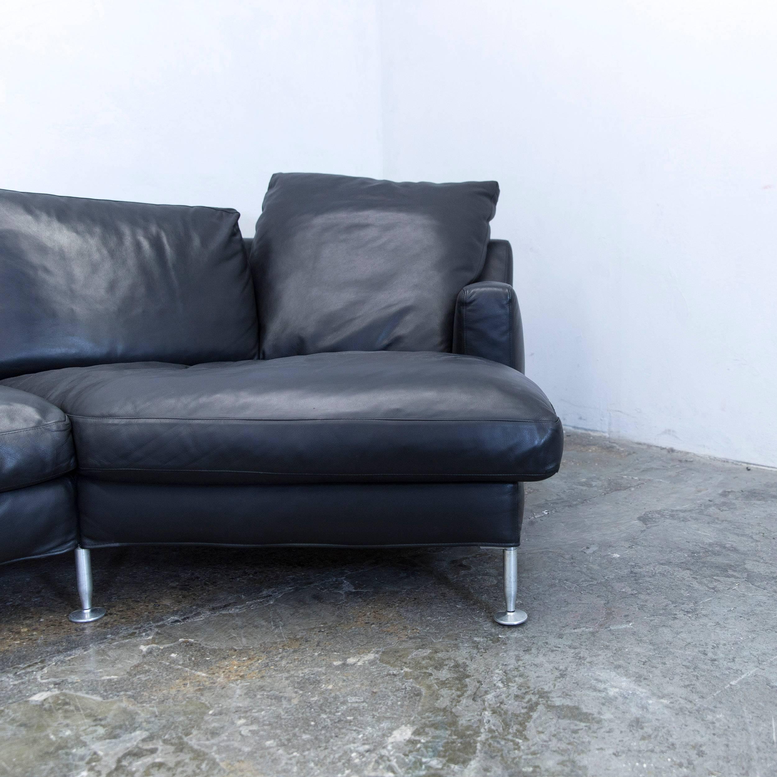 modern black couch