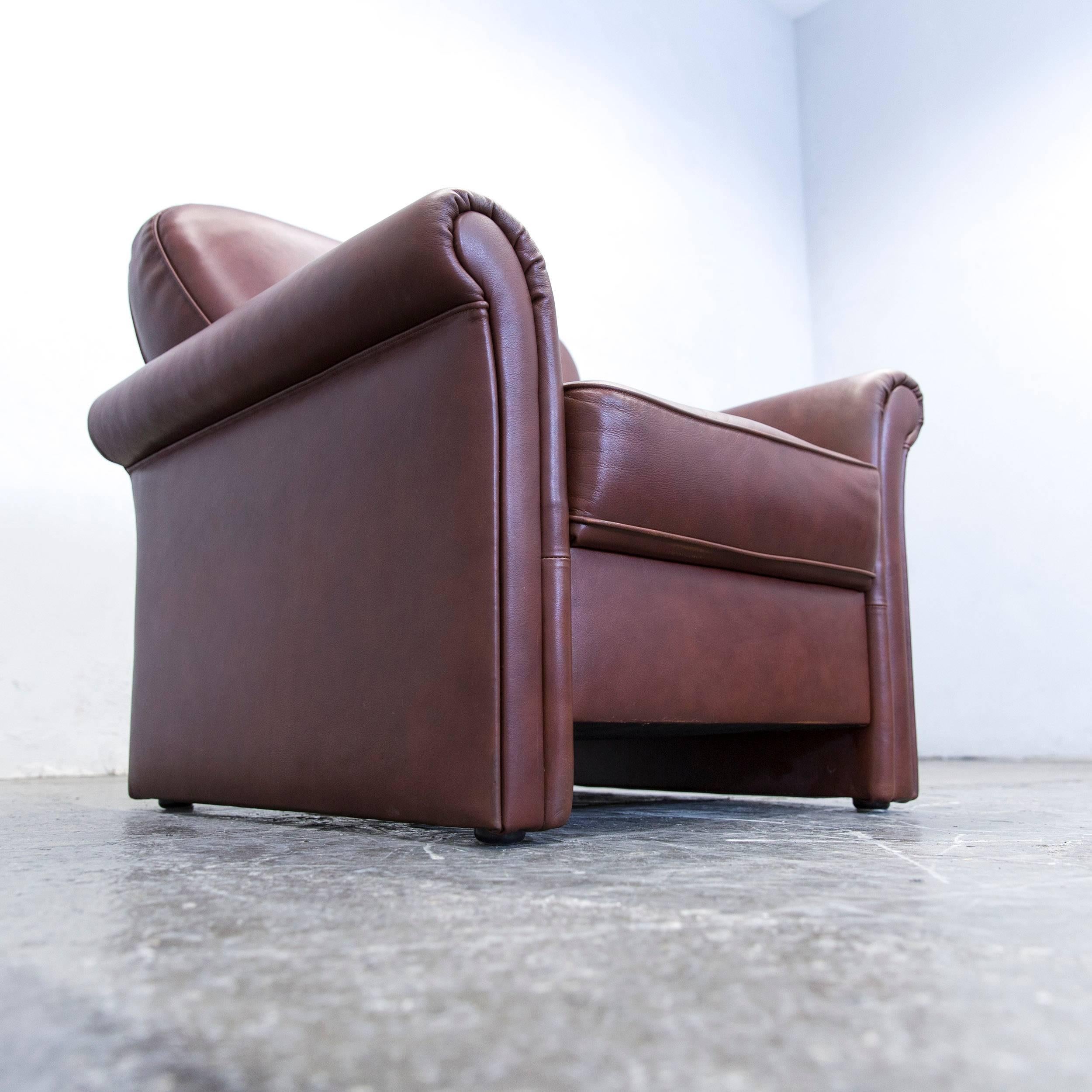 Gepade Akad´or Designer Armchair Leather Brown One-seat Couch Modern 2