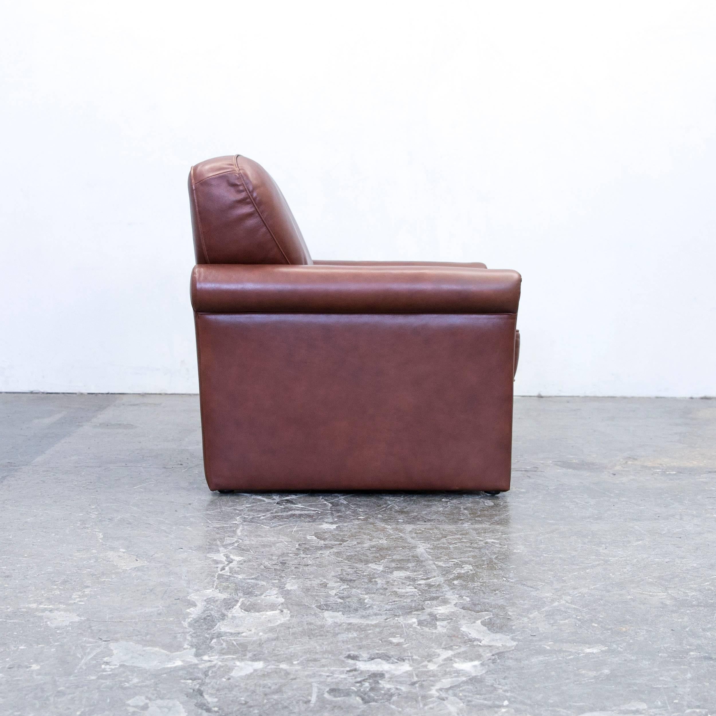 Gepade Akad´or Designer Armchair Leather Brown One-seat Couch Modern 5