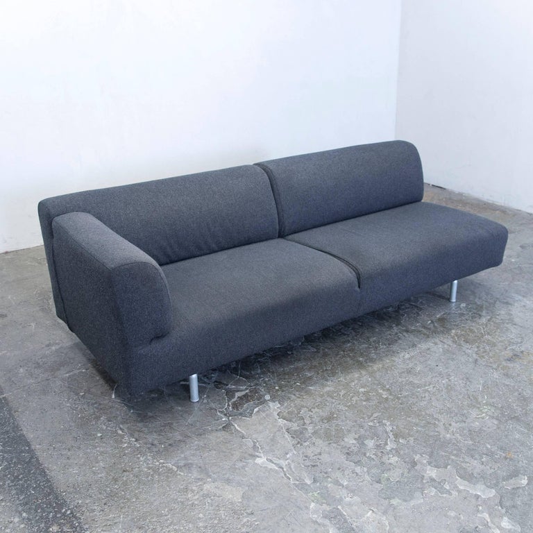 Cassina Met Designer Sofa Anthrazit Grey Three-Seat Couch Modern at 1stDibs  | met cassina, anthrazit sofa, couch anthrazit