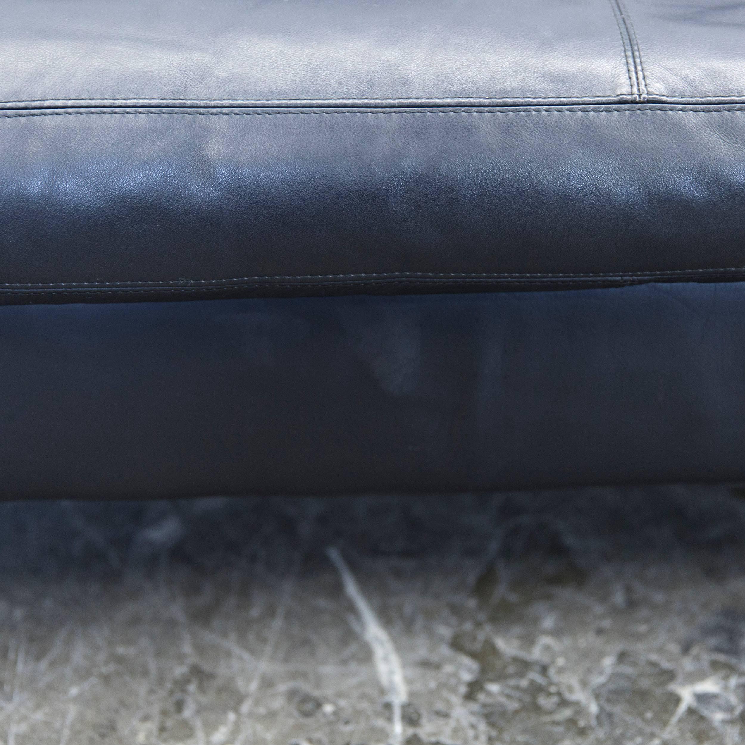 COR Conseta Designer Sofa-Set aus schwarzem Leder und schwarzer zweisitziger Couch, modern (21. Jahrhundert und zeitgenössisch)