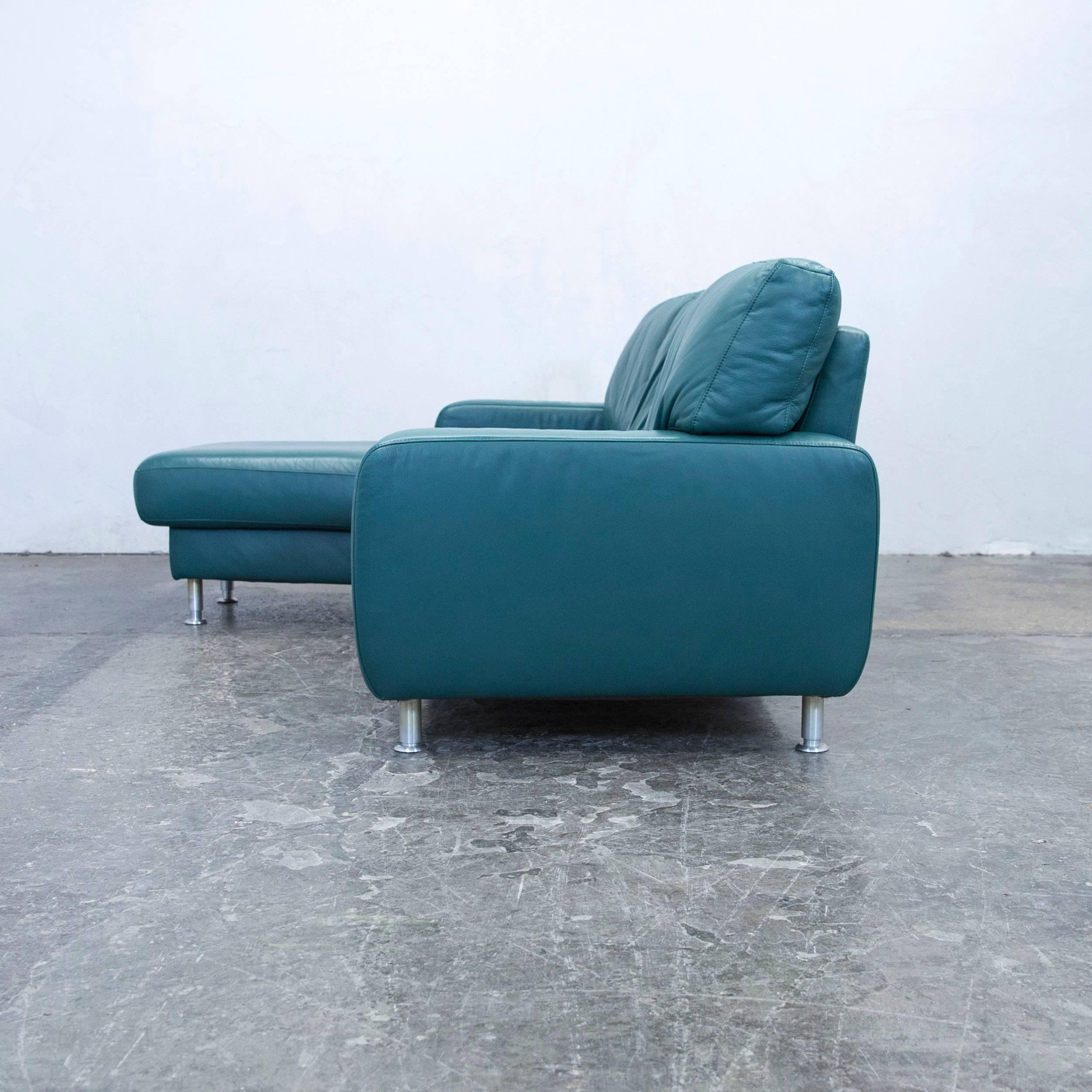 Koinor Designer Corner Sofa Leather Green Couch Modern 2