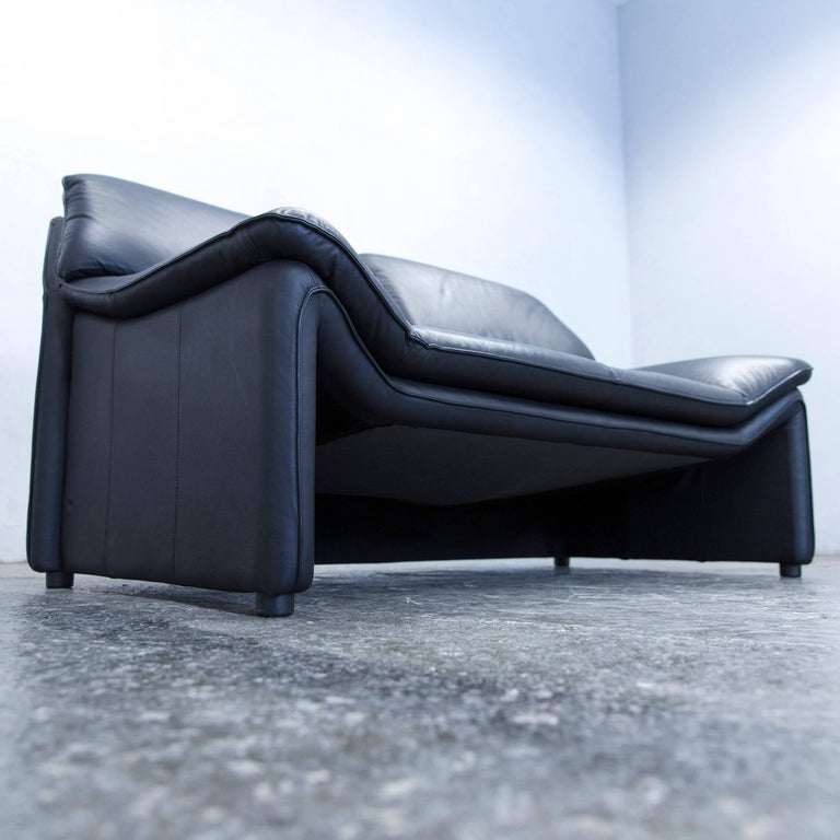 Laauser Atlanta Designer Sofa Leather Black Two-Seat Couch For Sale at  1stDibs | laauser sofa, leather sofas atlanta