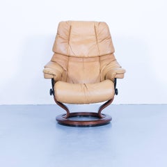 Stressless Designer Chair Leather Ocre Brown Relax Function Couch Modern