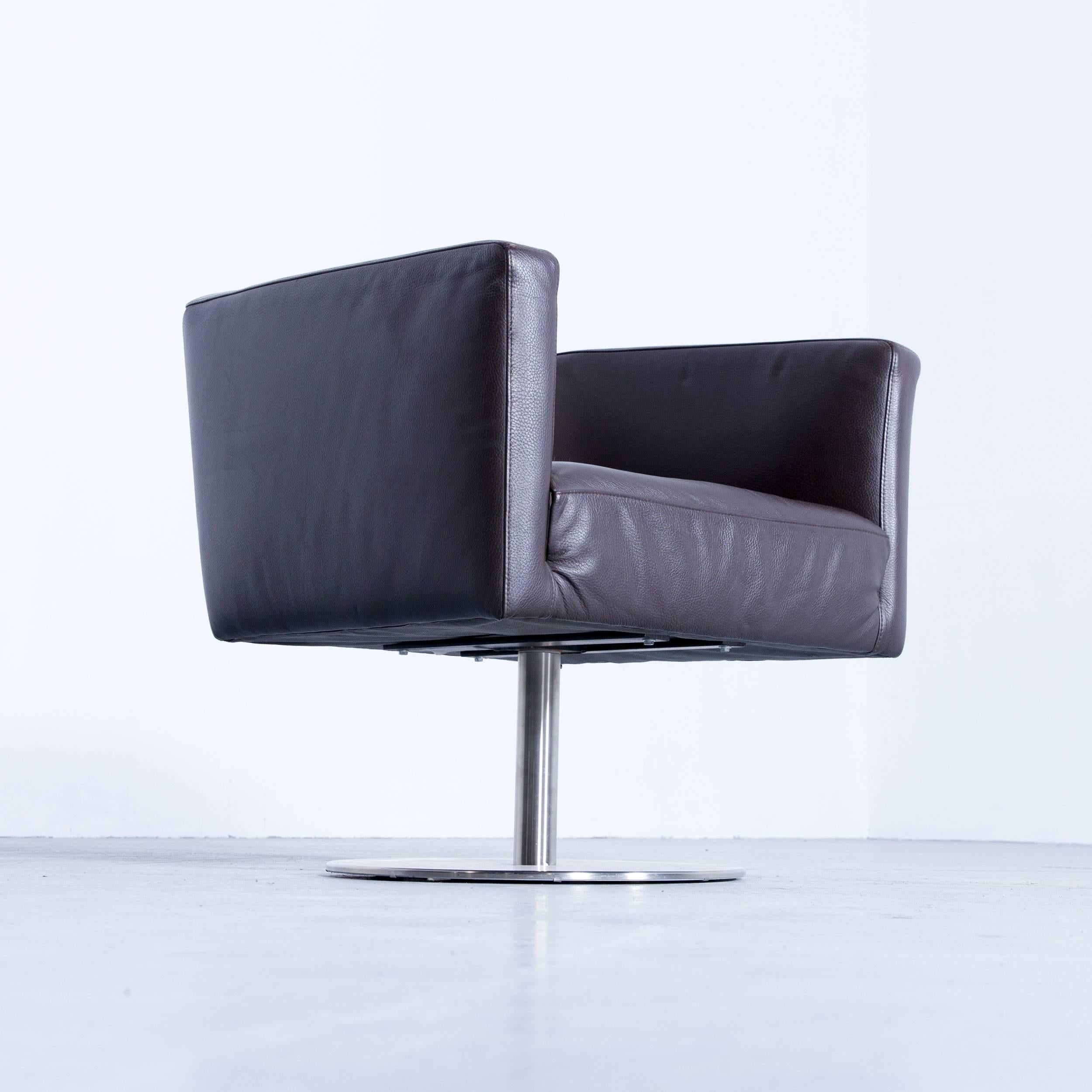 Machalke Crack 95 Sessel Zweier-Set Braun Mokka Zigarrenleder Ein Sitz Modern im Zustand „Gut“ in Cologne, DE