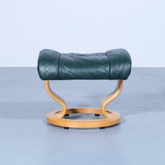 Stressless Reno Footstool Leather Green Relax Function Modern Footrest