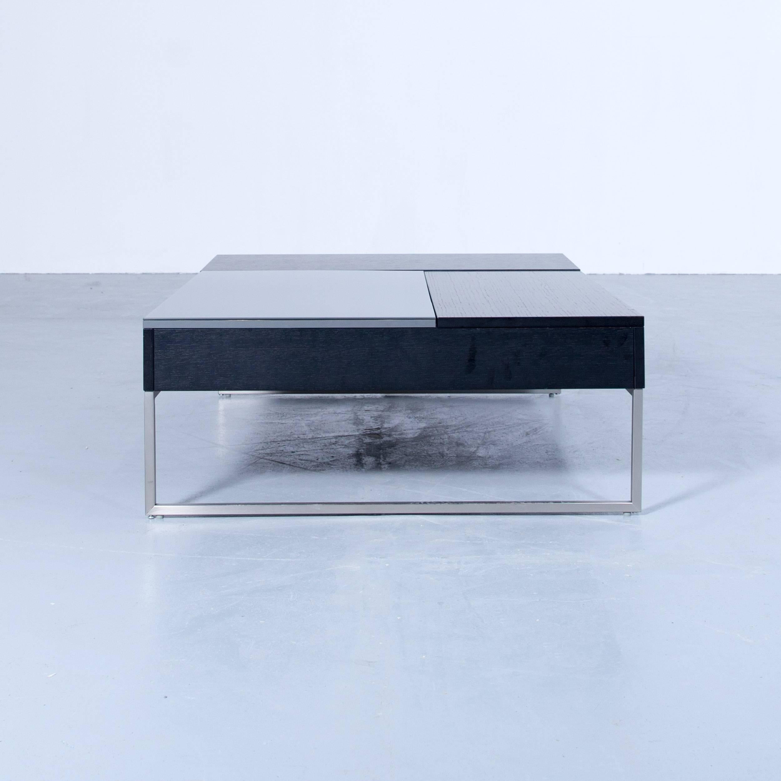 BoConcept Designer Coffee Table Glass Wood Black Function Modern Metall 3
