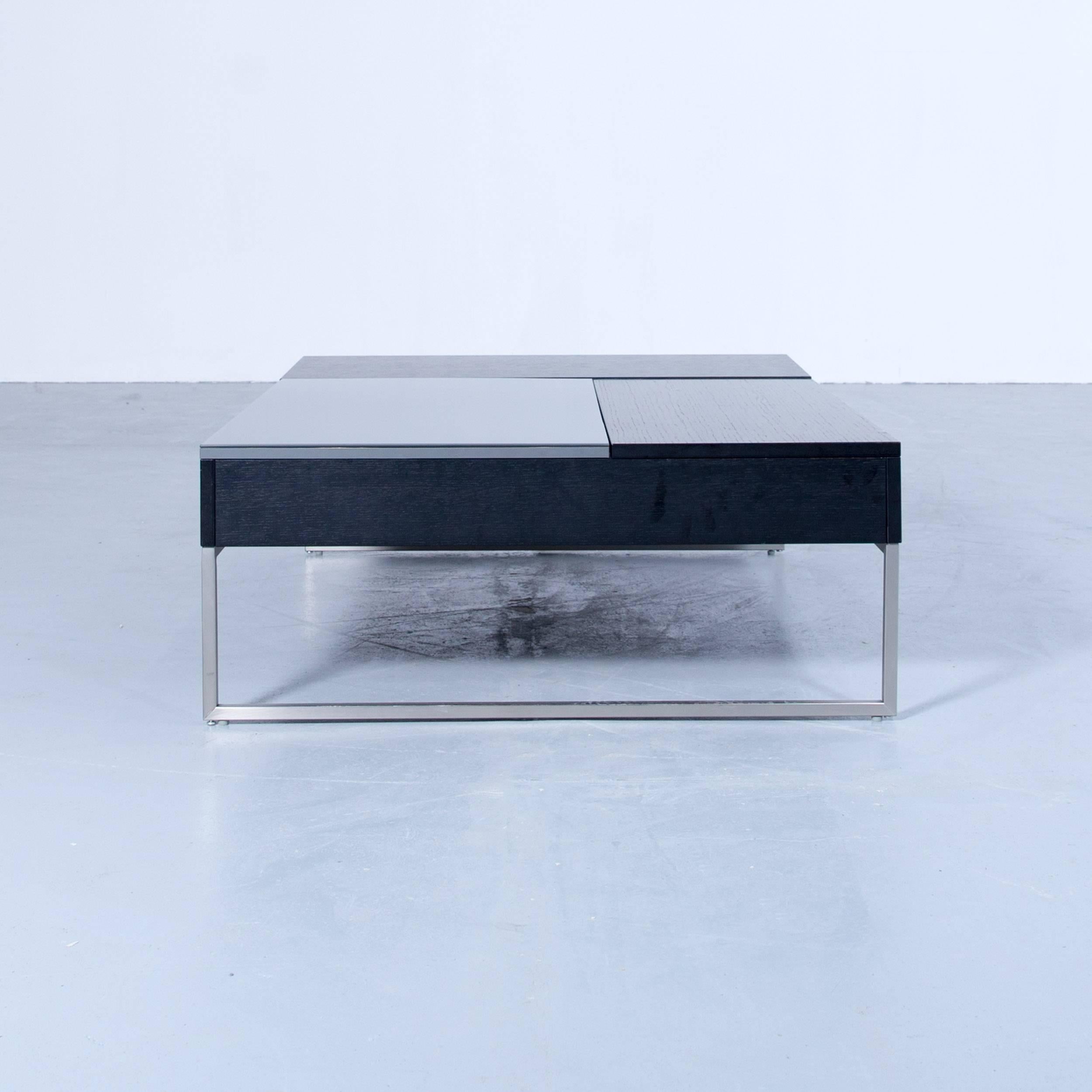 BoConcept Designer Coffee Table Glass Wood Black Function Modern Metall 3