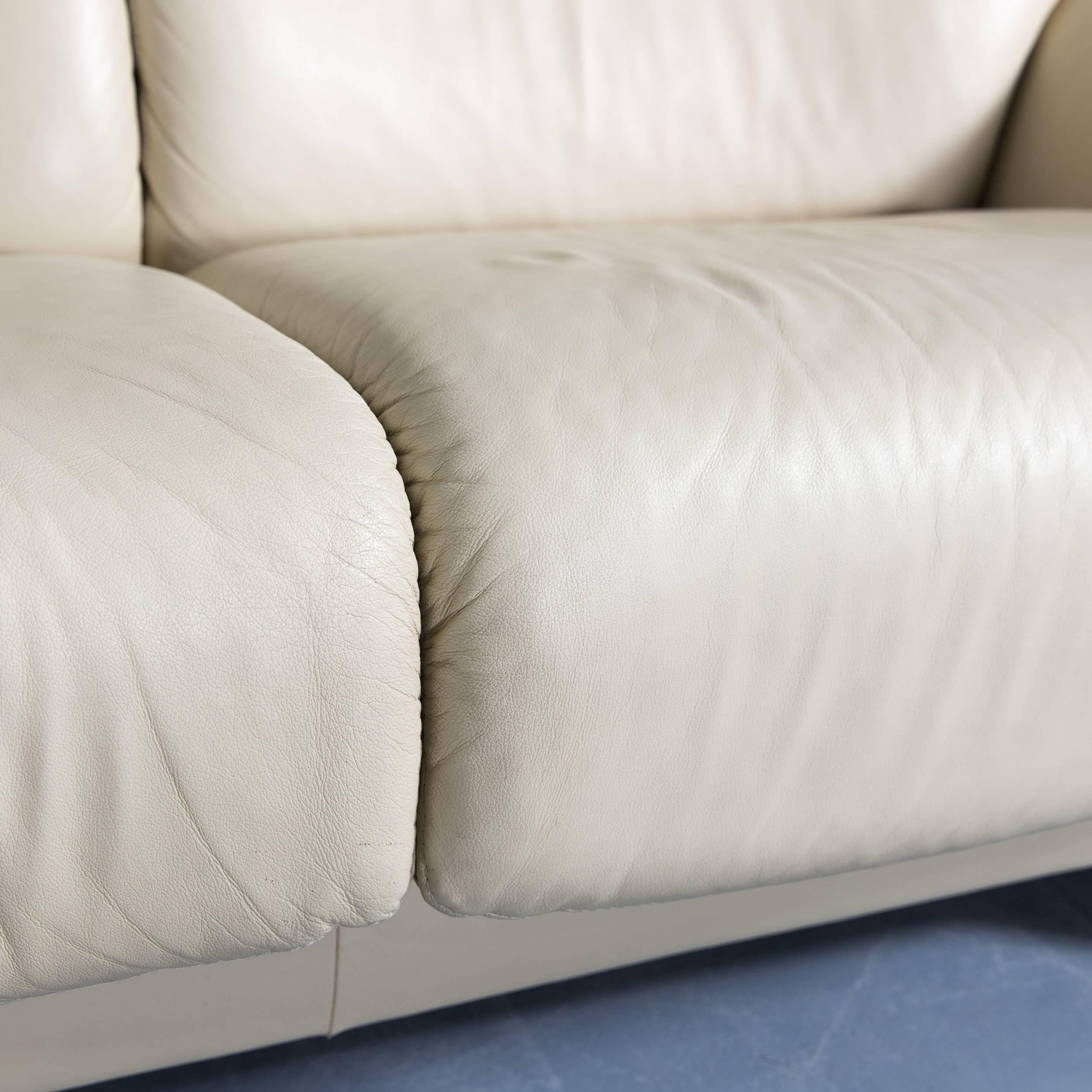 German Ekornes Stressless Paradise Designer Corner Sofa Crème Beige Leather Relax Couch