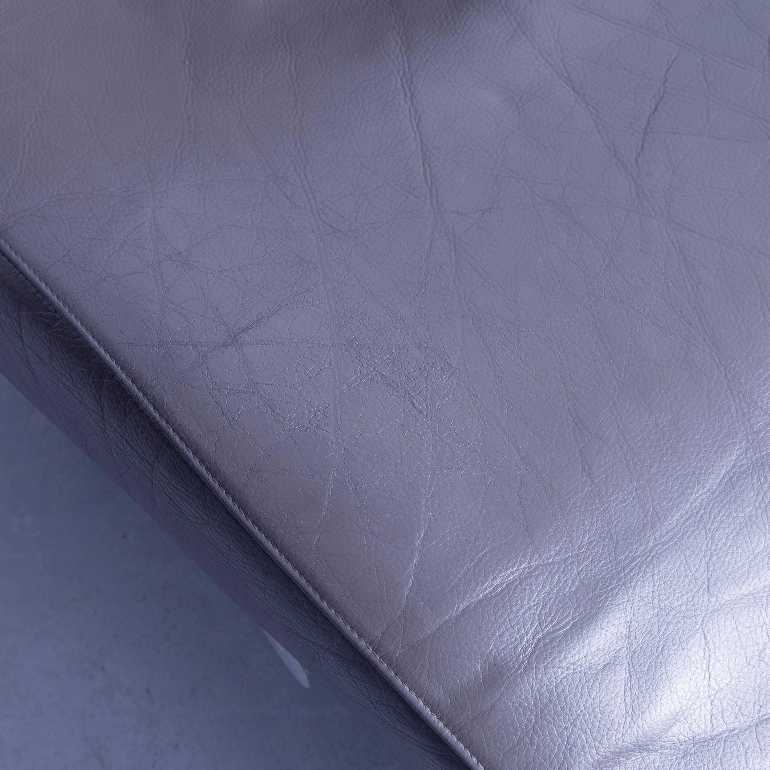 WK Wohnen Solo 699 Designer-Stuhl Leder Grau Function Couch Modern 2