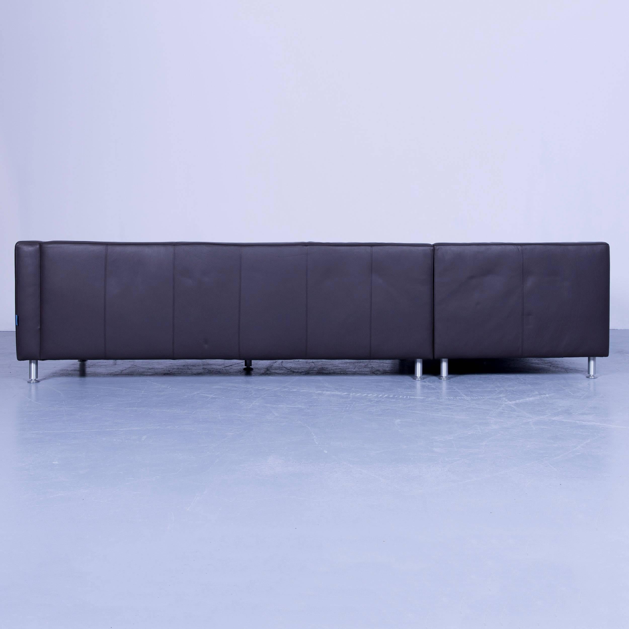 Machalke Crack Designer Ecksofa Leder Braun Couch Modern 3