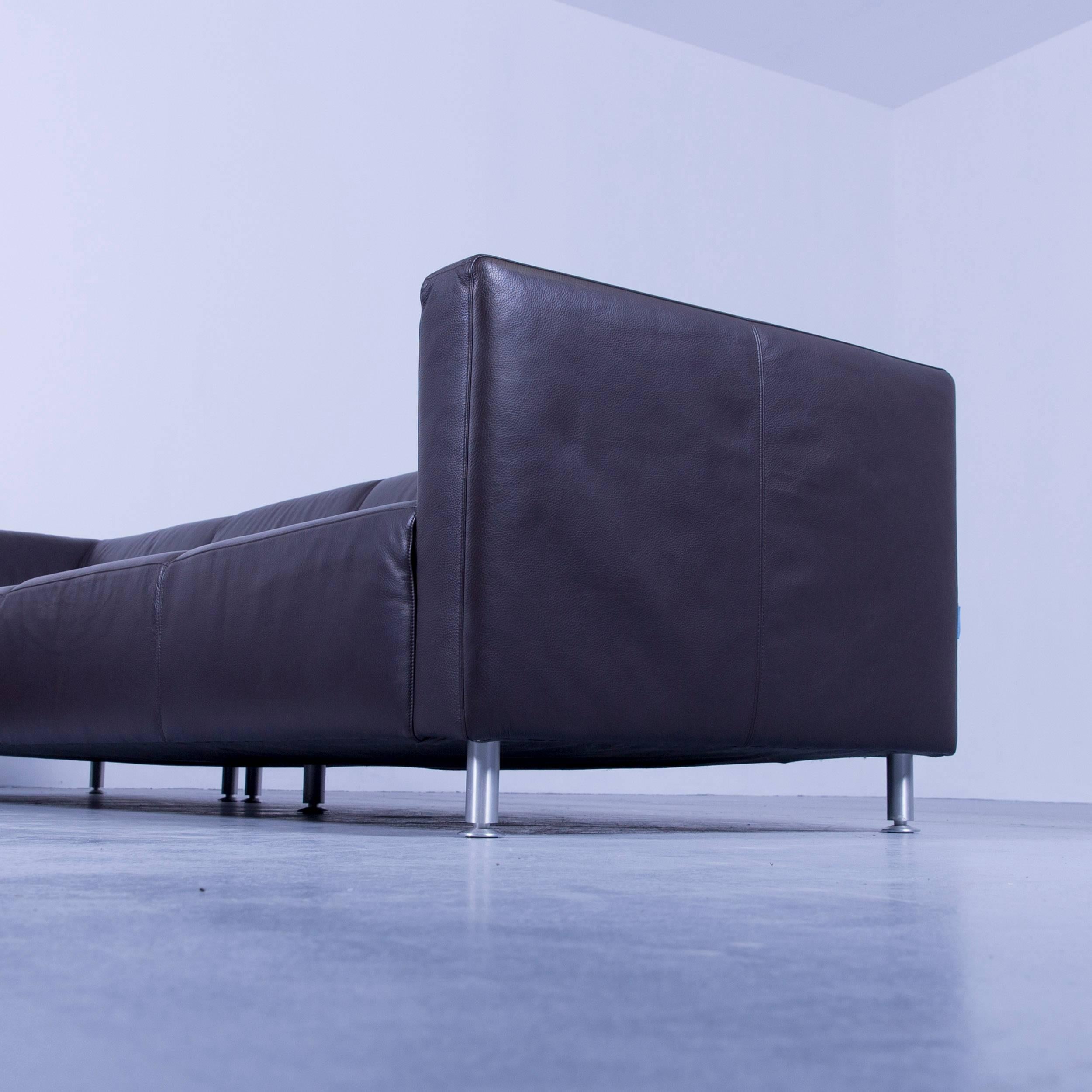 Machalke Crack Designer Ecksofa Leder Braun Couch Modern 1