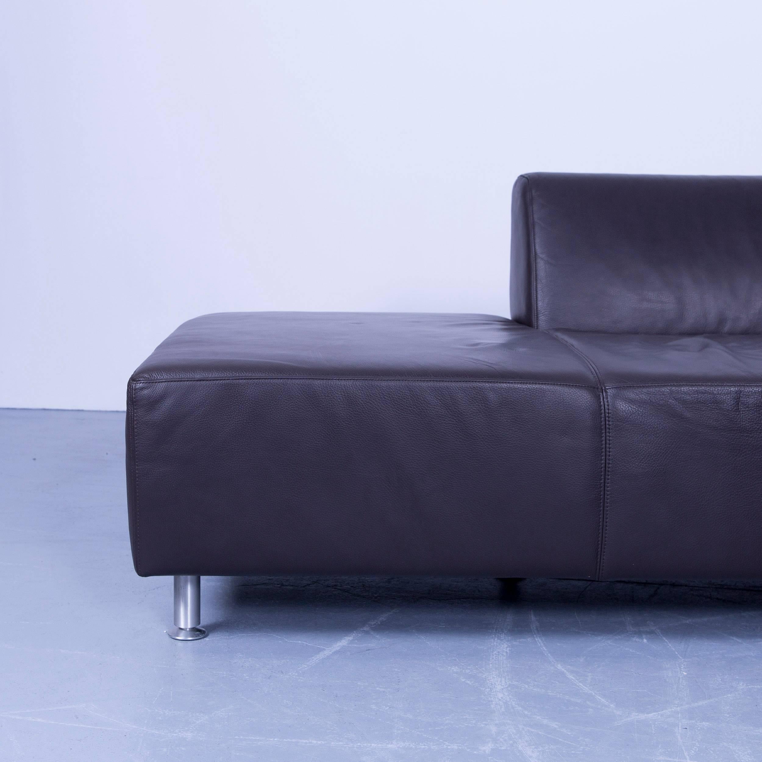 Machalke Crack Designer Ecksofa Leder Braun Couch Modern (Deutsch)